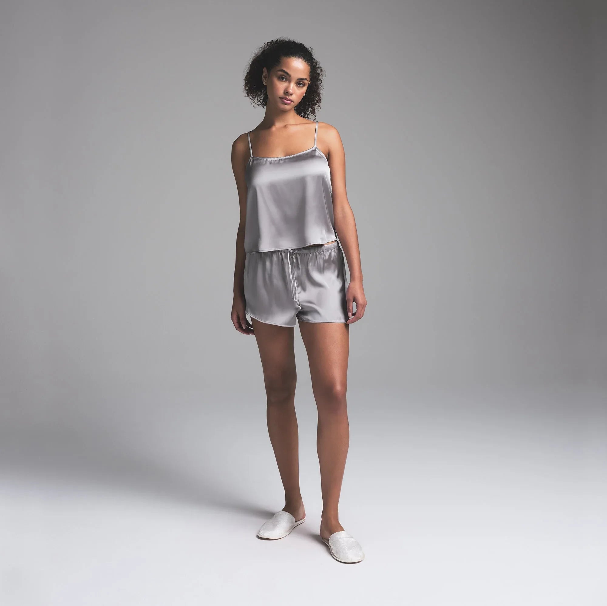 SKIMS HOTEL SHINE CAMI SLEEP SET | MIRROR - PİJAMA TAKIMI - My Suti