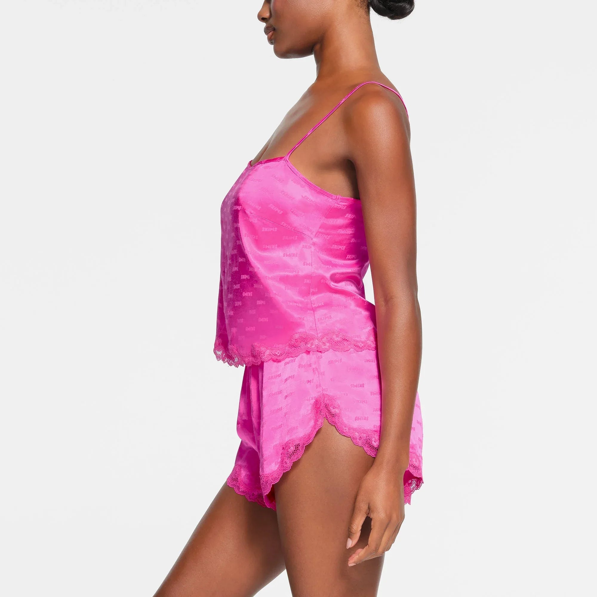 SKIMS JACQUARD LACE CAMI | HOT PINK - KAMİZOL - My Suti