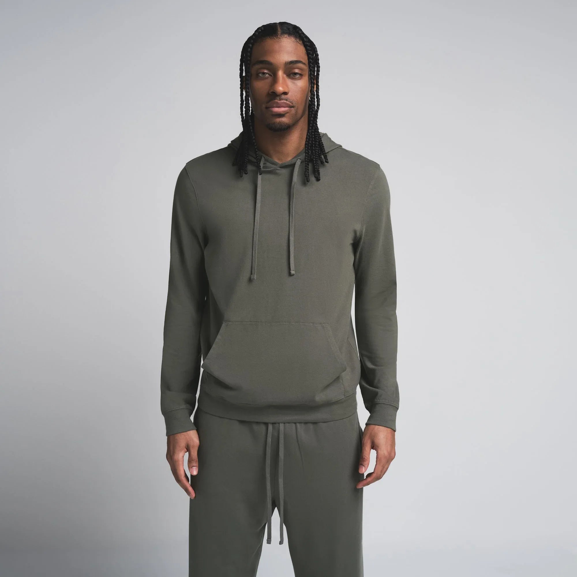 SKIMS JERSEY LOUNGE MENS HOODIE | BASIL - KAPŞONLU SWEATSHIRT - My Suti