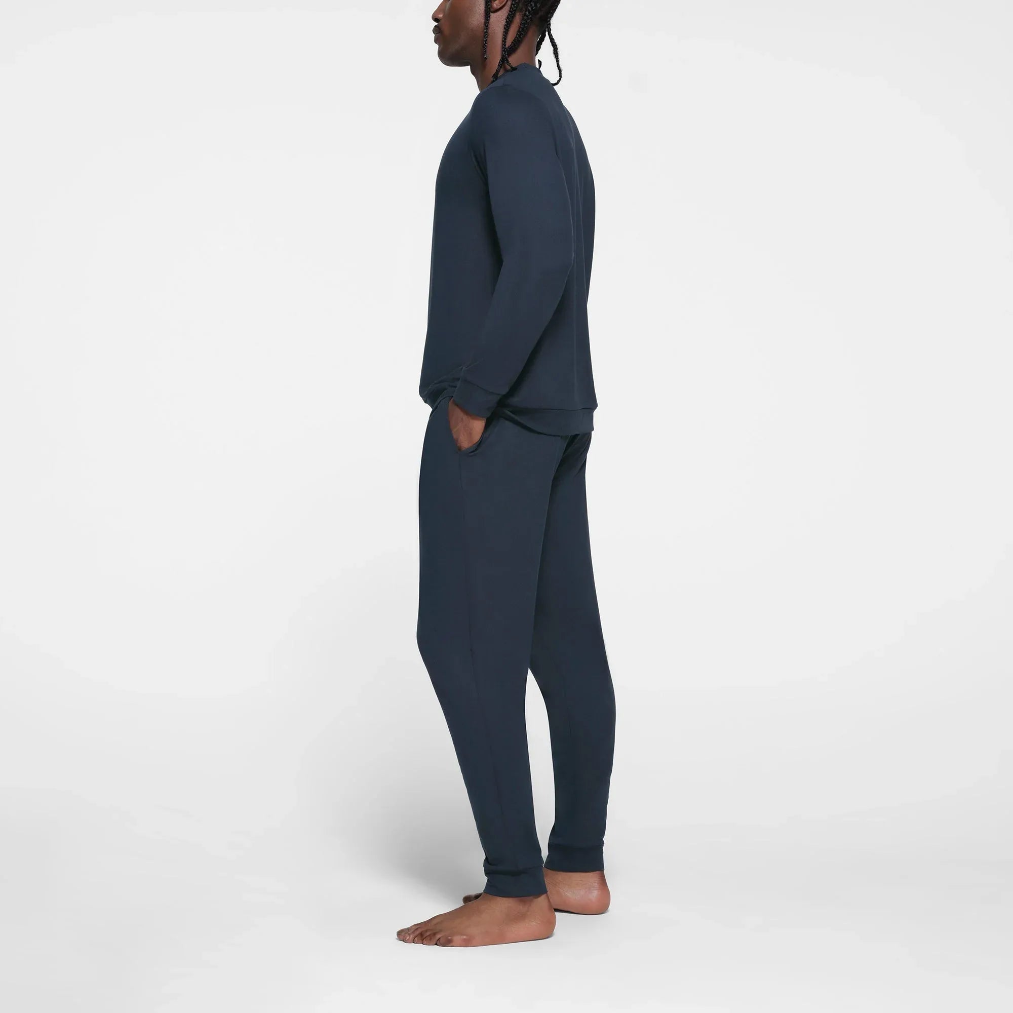 SKIMS OUTDOOR JERSEY MENS CLASSIC CREWNECK | MIDNIGHT BLUE - KAZAK - My Suti