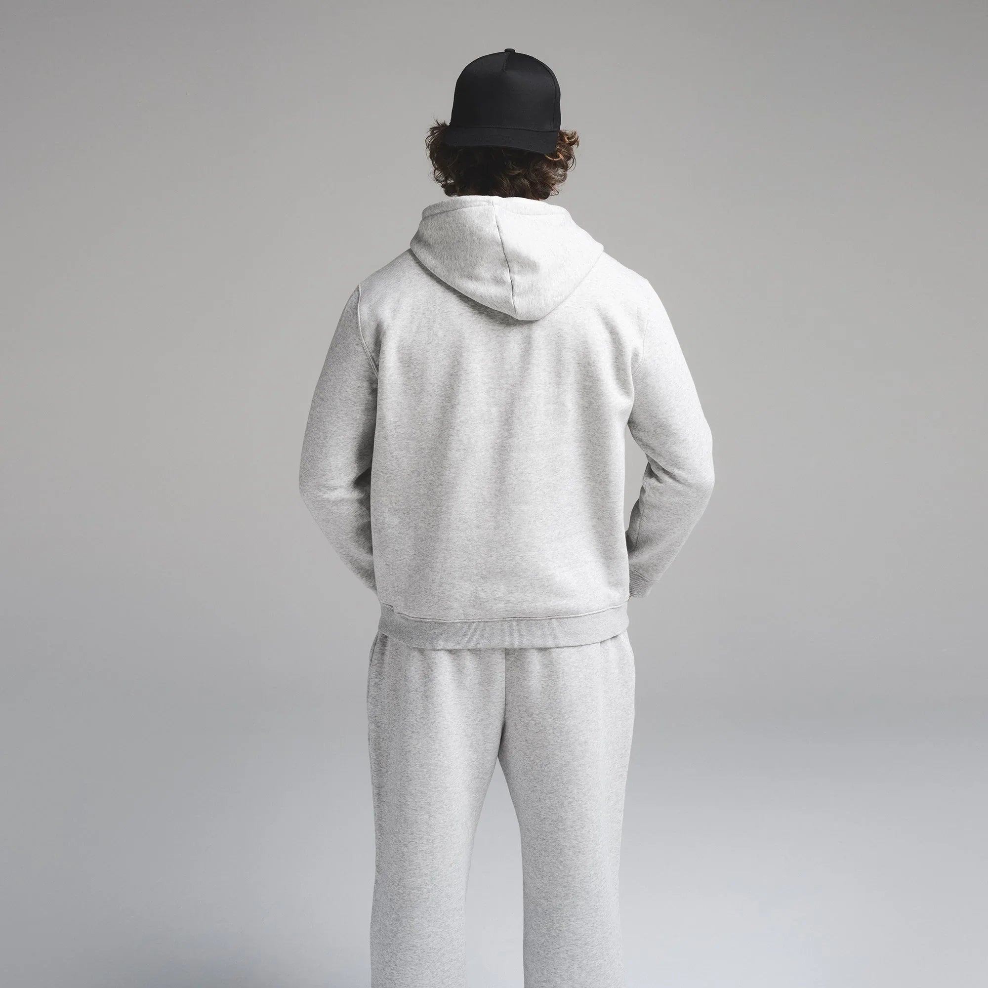 SKIMS FLEECE LOUNGE MENS CLASSIC HOODIE | LIGHT HEATHER GREY - KAPŞONLU SWEATSHIRT - My Suti