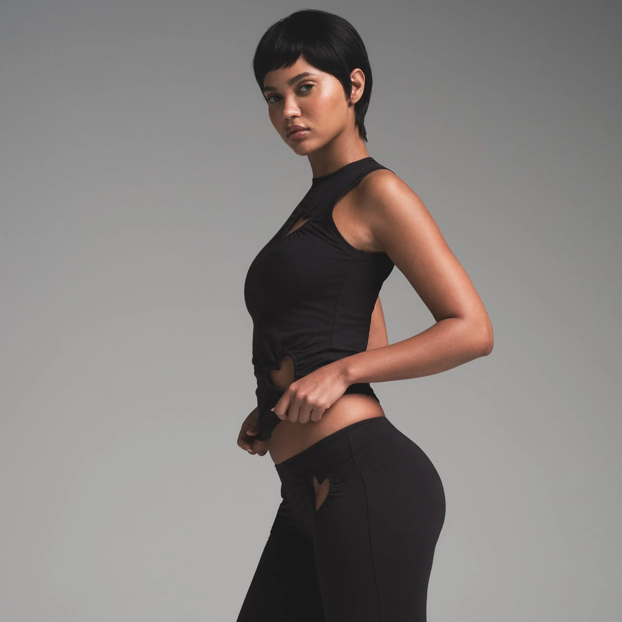 SKIMS COTTON JERSEY HEART TANK | SOOT - TİŞÖRT - My Suti