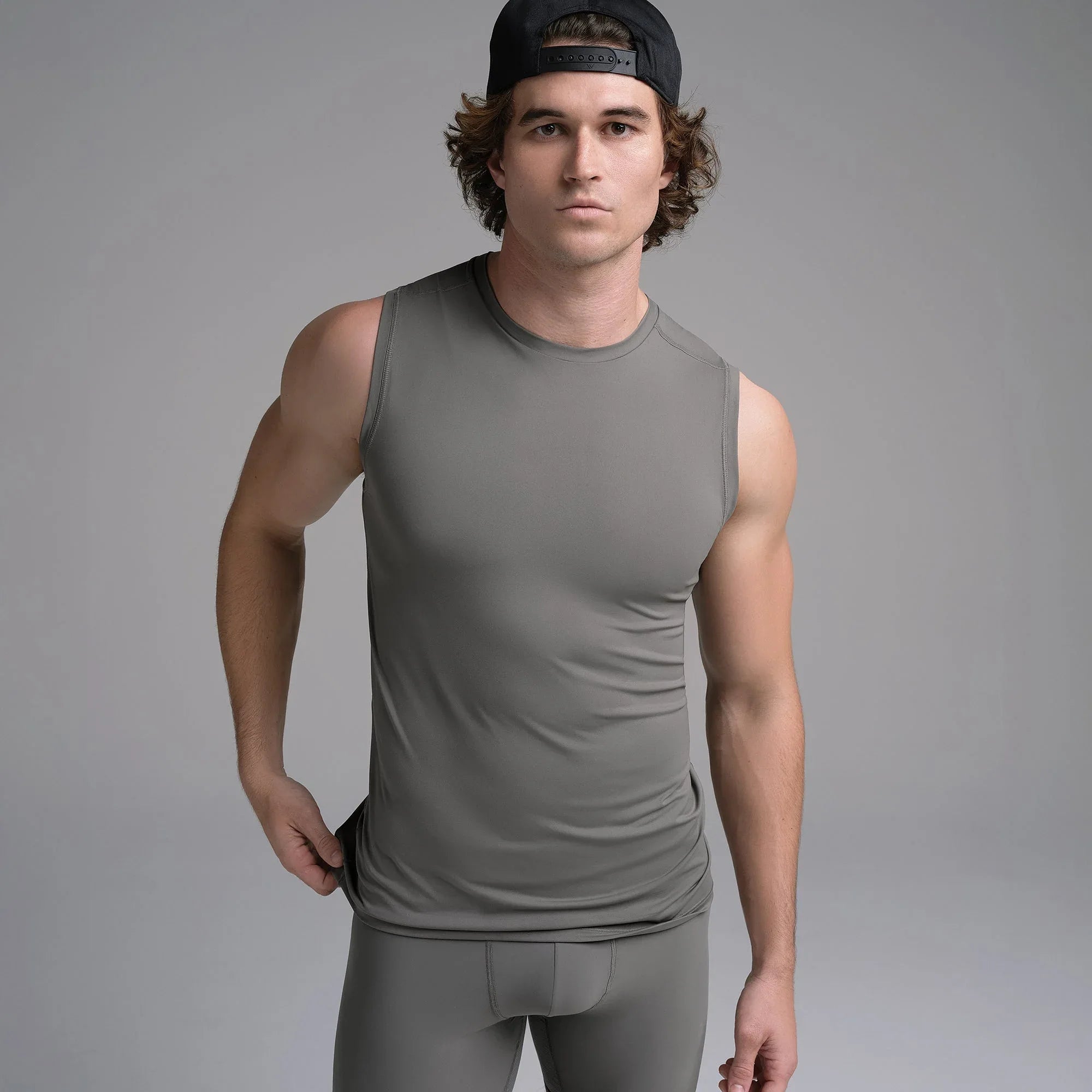 SKIMS SPORT MENS MUSCLE TANK | GUNMETAL - KAS TİSHİ - My Suti
