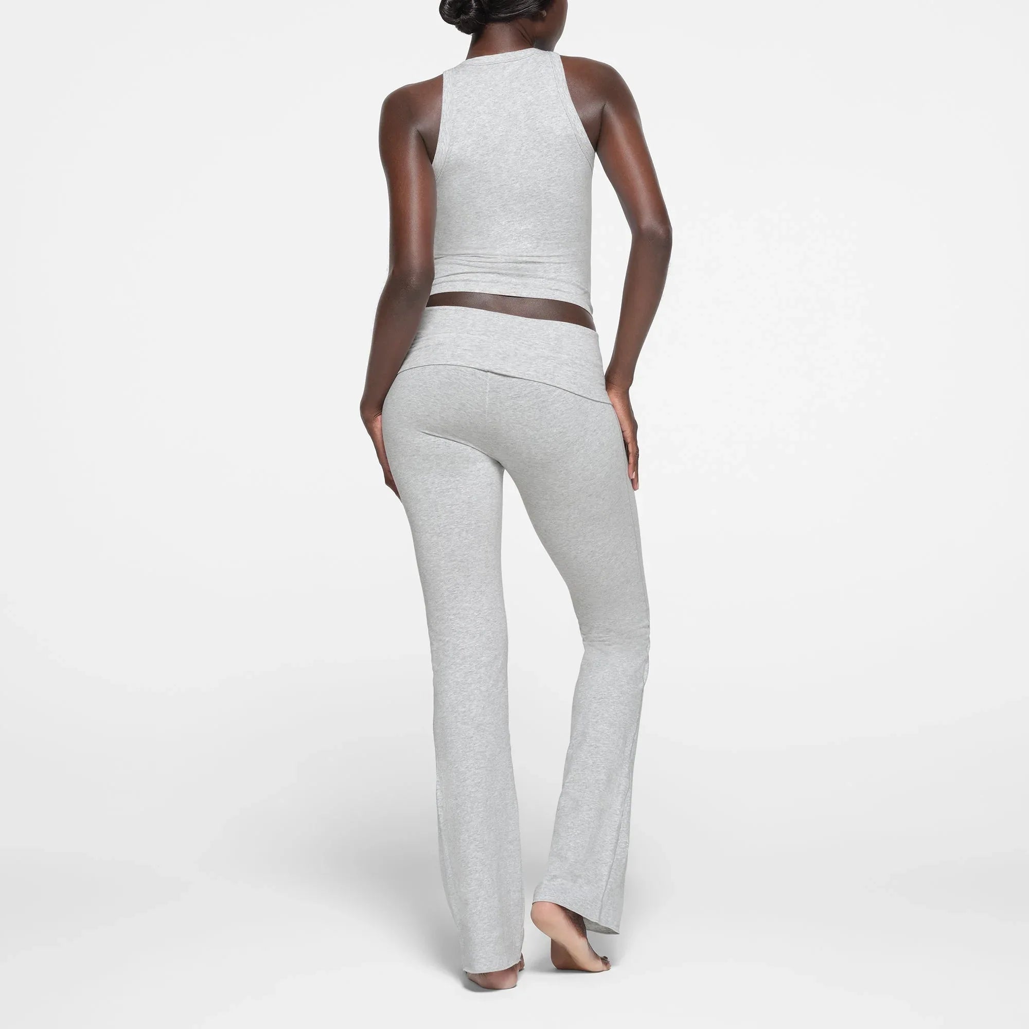 SKIMS COTTON JERSEY CREW NECK TANK | LIGHT HEATHER GREY - KOT TİŞÖRT - My Suti