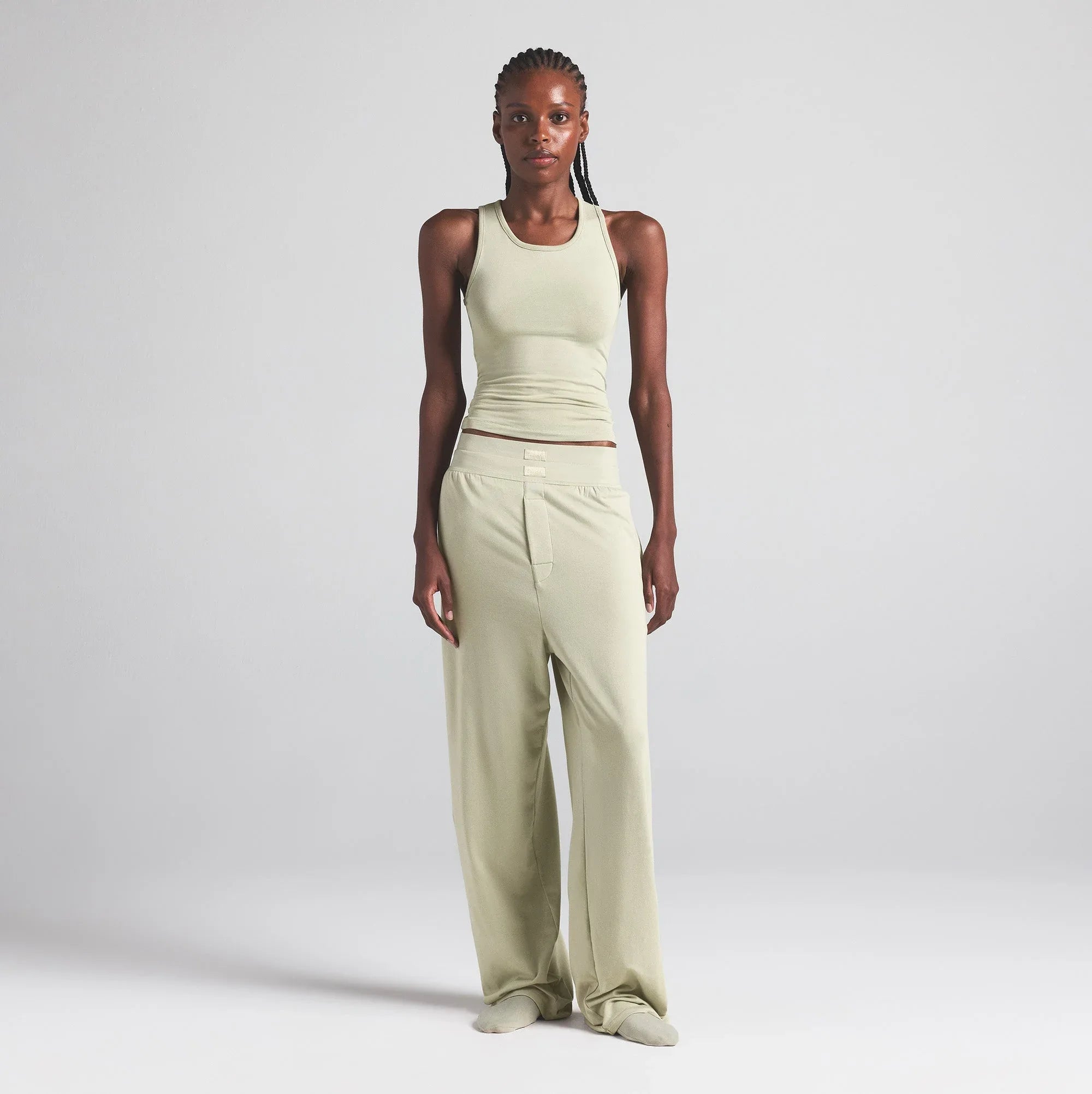 SKIMS BOYFRIEND LONG TANK | TALC - TİŞÖRT - My Suti