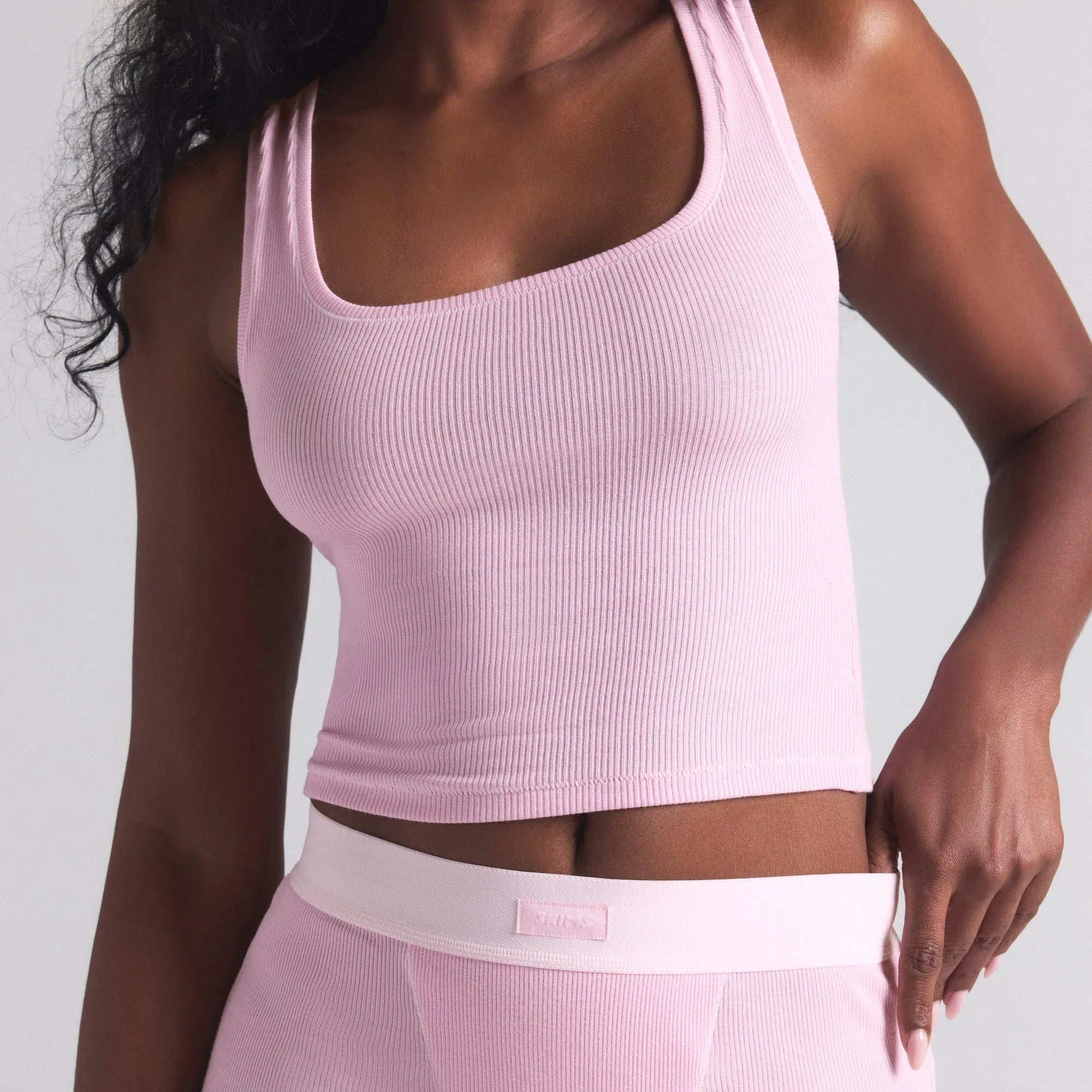 SKIMS COTTON RIB TANK 3-PACK | BABY PINK MULTI - TİŞÖRT - My Suti