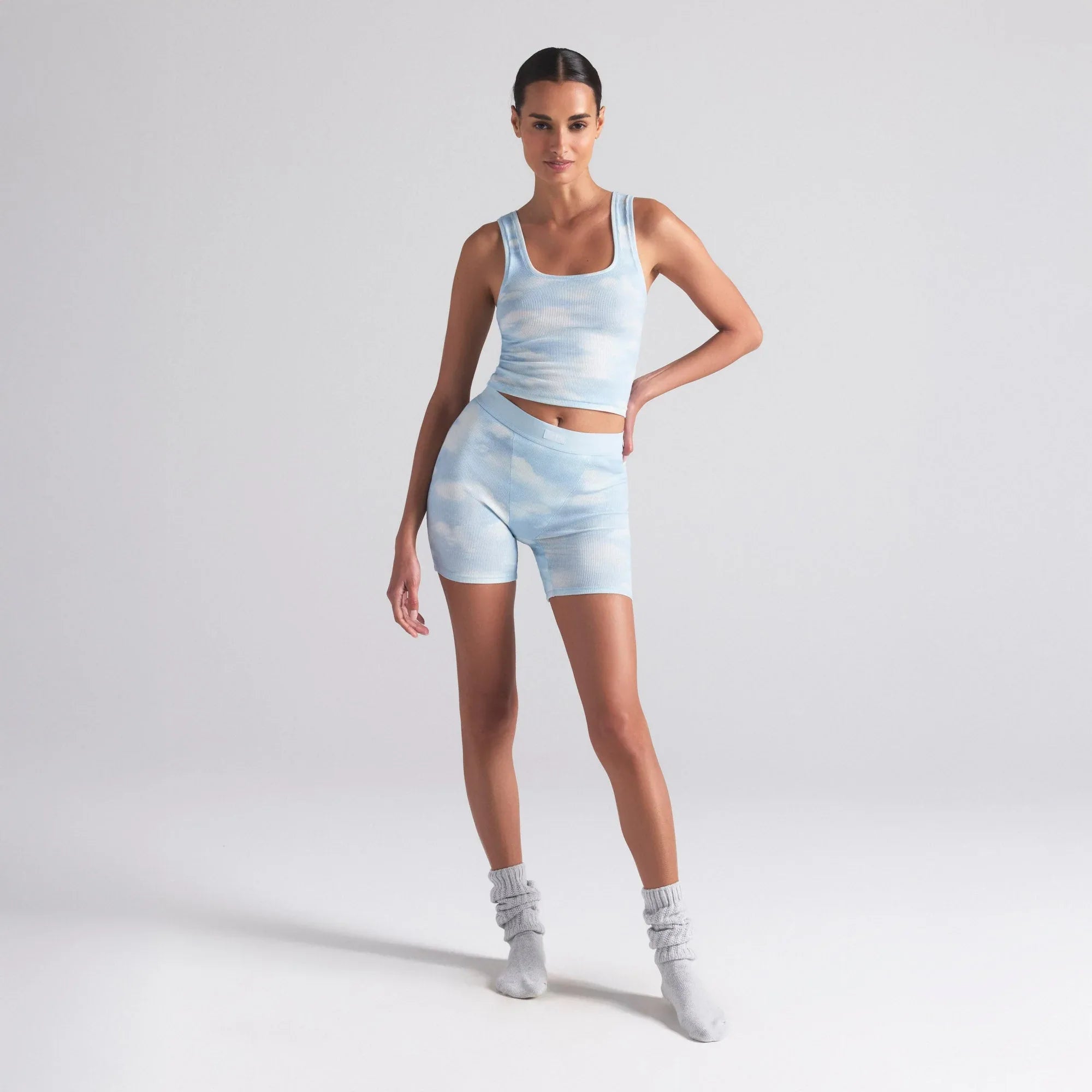 SKIMS COTTON RIB TANK 3-PACK | BLUE QUARTZ CLOUD MULTI - TİŞÖRT - My Suti