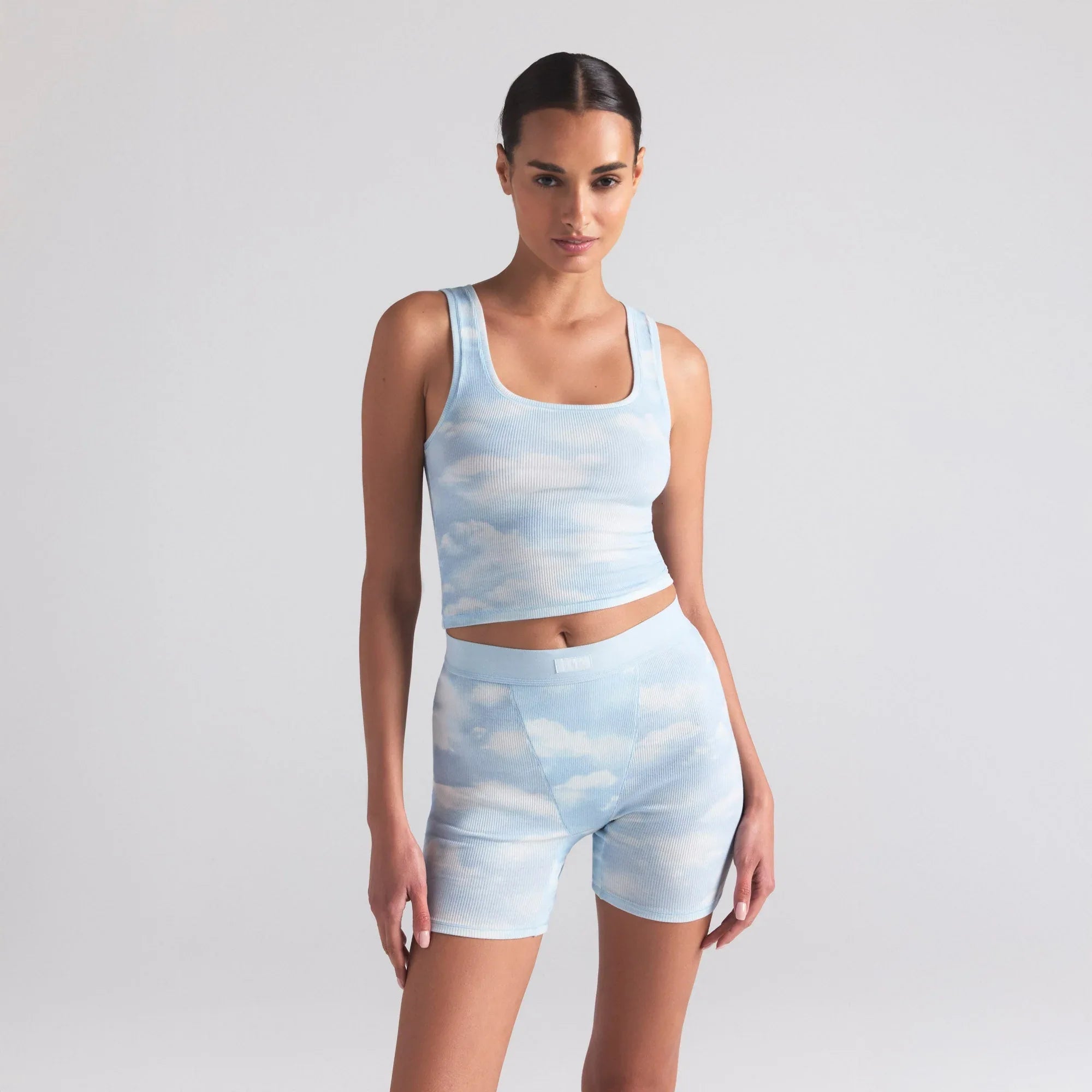 SKIMS COTTON RIB TANK 3-PACK | BLUE QUARTZ CLOUD MULTI - TİŞÖRT - My Suti