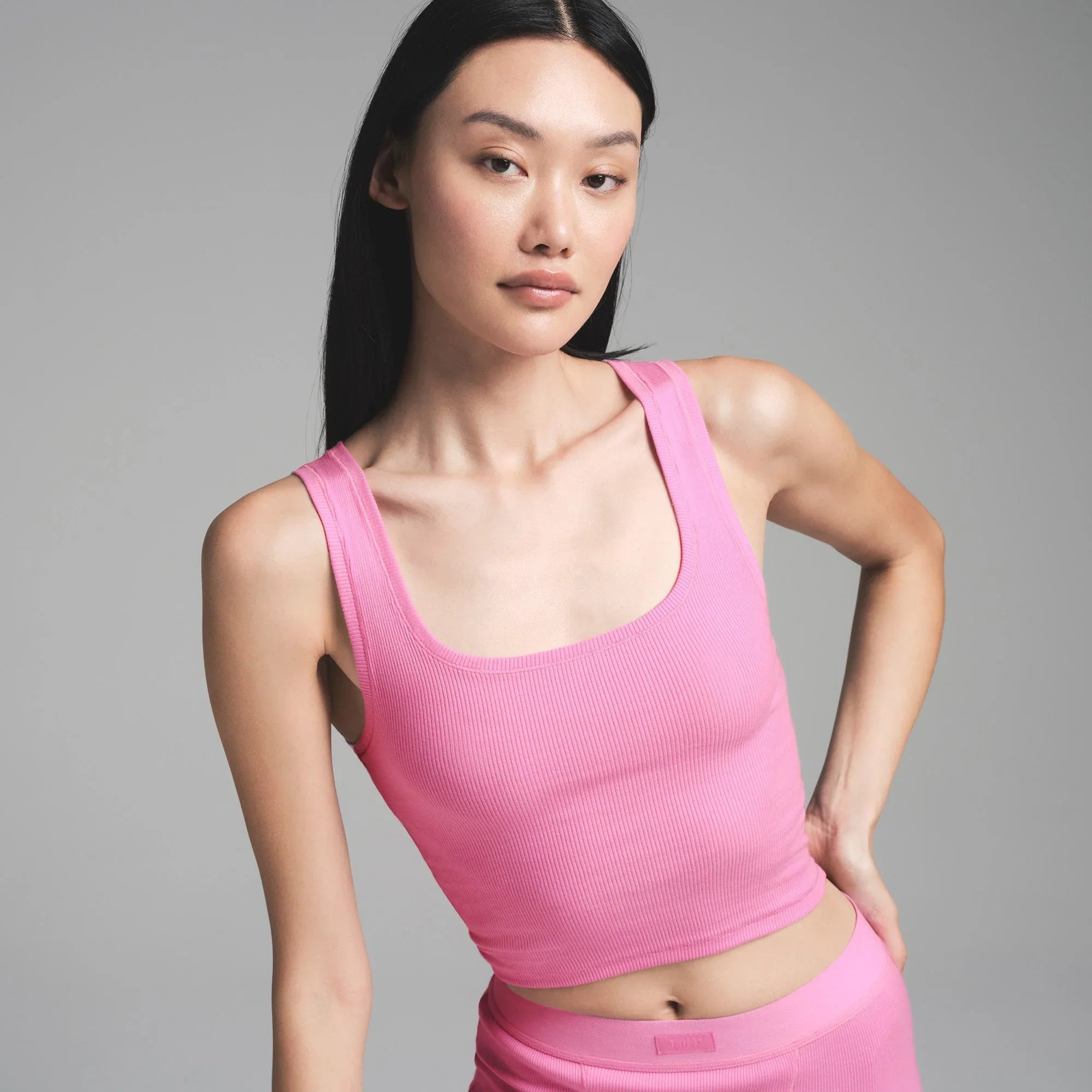 SKIMS COTTON RIB TANK 3-PACK | SUGAR PINK MULTI - TİŞÖRT - My Suti