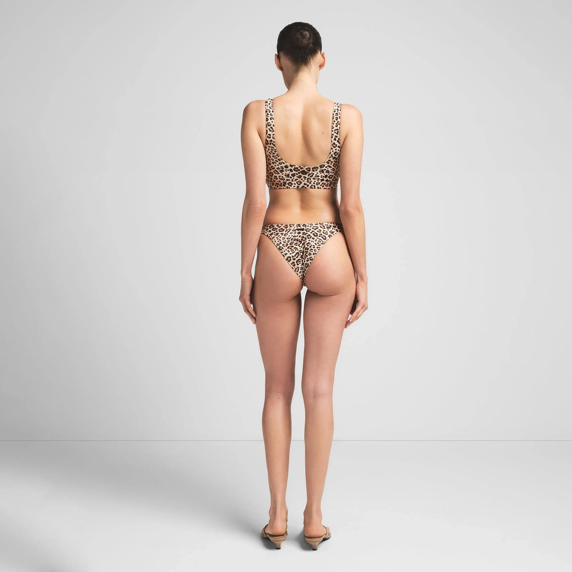 SKIMS SIGNATURE SWIM TANK BIKINI TOP | CHAMPAGNE LEOPARD PRINT - BIKINI ÜSTÜ - My Suti