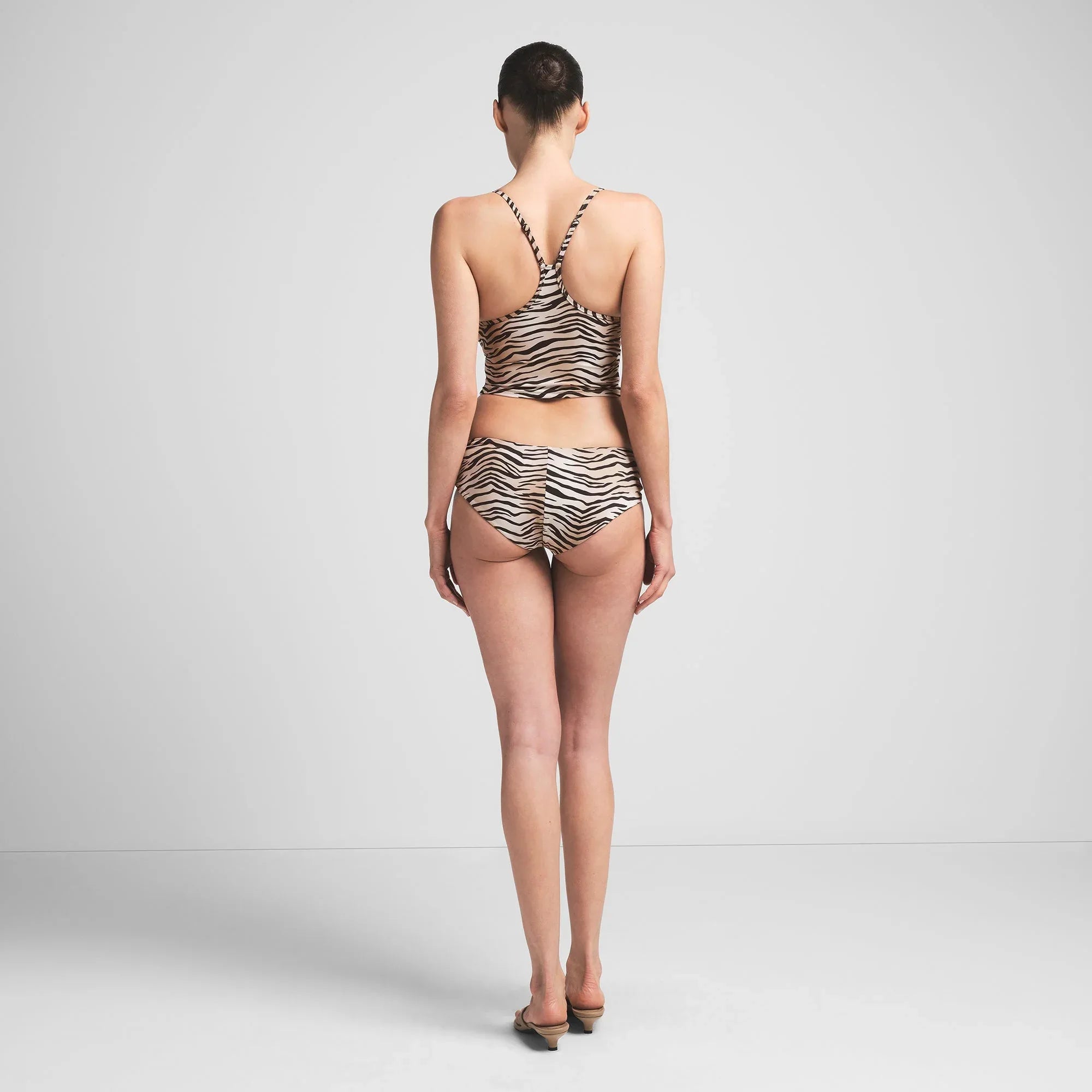 SKIMS SIGNATURE SWIM CAMI TOP | CHAMPAGNE TIGER PRINT - ÜST - My Suti