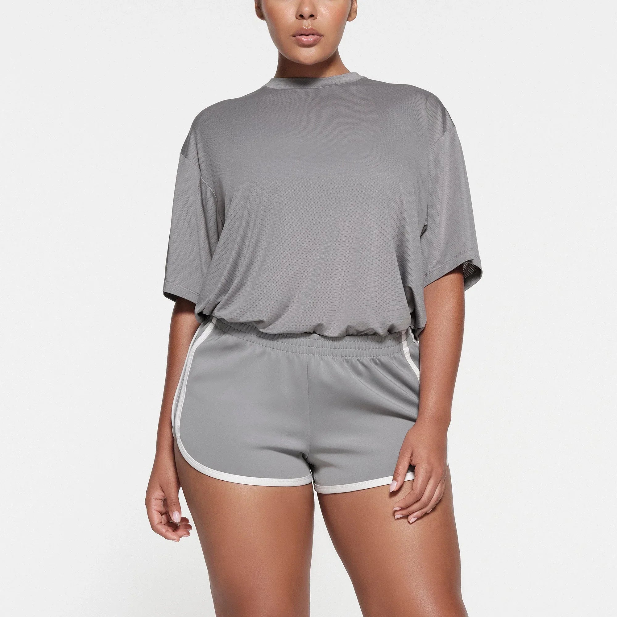 SKIMS TRACK MESH OVERSIZED T-SHIRT | PACIFIC - TİŞÖRT - My Suti