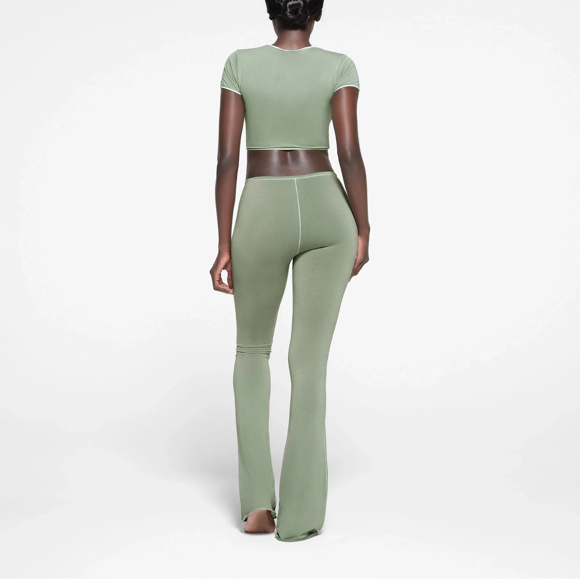 SKIMS SEAMLESS MODAL CROPPED T-SHIRT | MINERAL - TİŞÖRT - My Suti