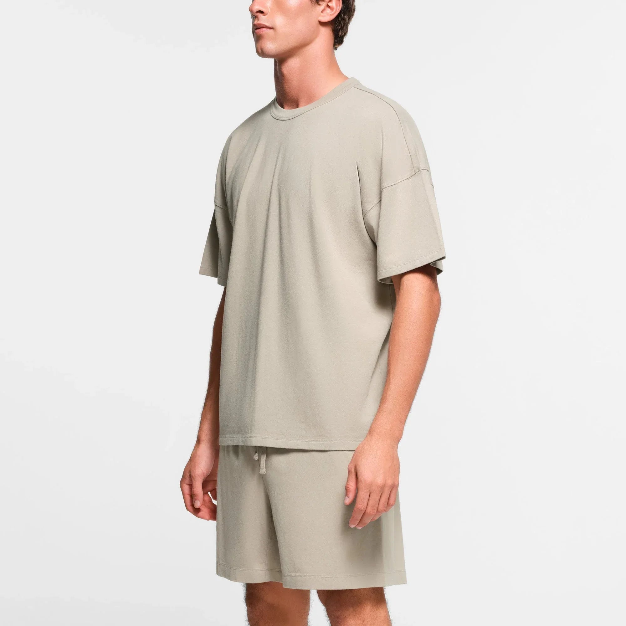 SKIMS JERSEY LOUNGE MENS OVERSIZED T-SHIRT | SHALE - TİŞÖRT - My Suti