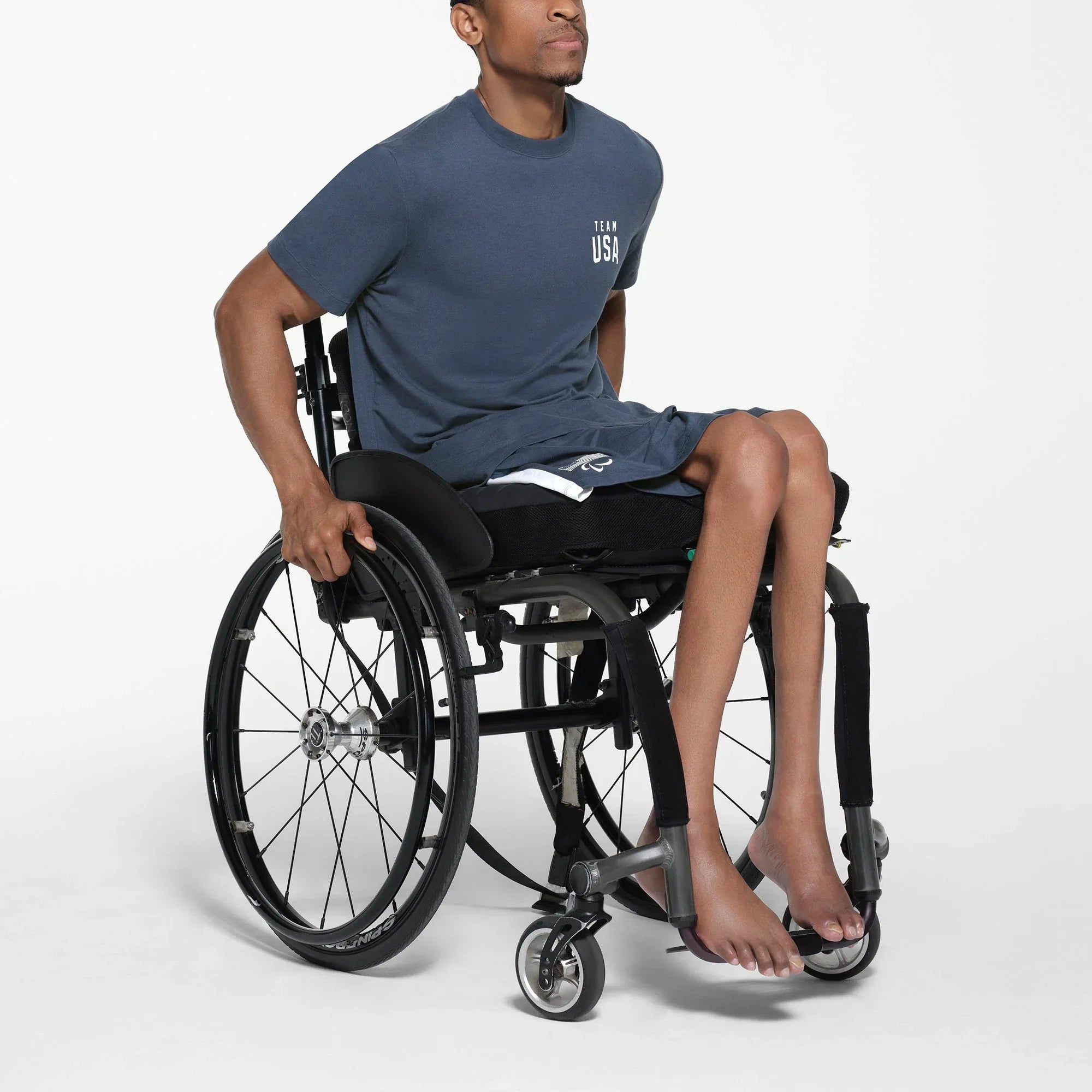 SKIMS FOR TEAM USA JERSEY SLEEP MENS PARALYMPIC T-SHIRT | NAVY - TİŞÖRT - My Suti