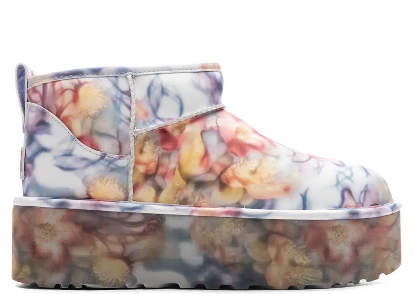 Ugg Classic Ultra Mini Platform Boot Collina Strada Light Blue Floral - My Suti