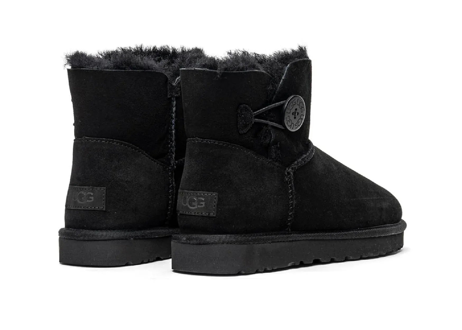 Ugg Mini Bailey Button II Black - My Suti