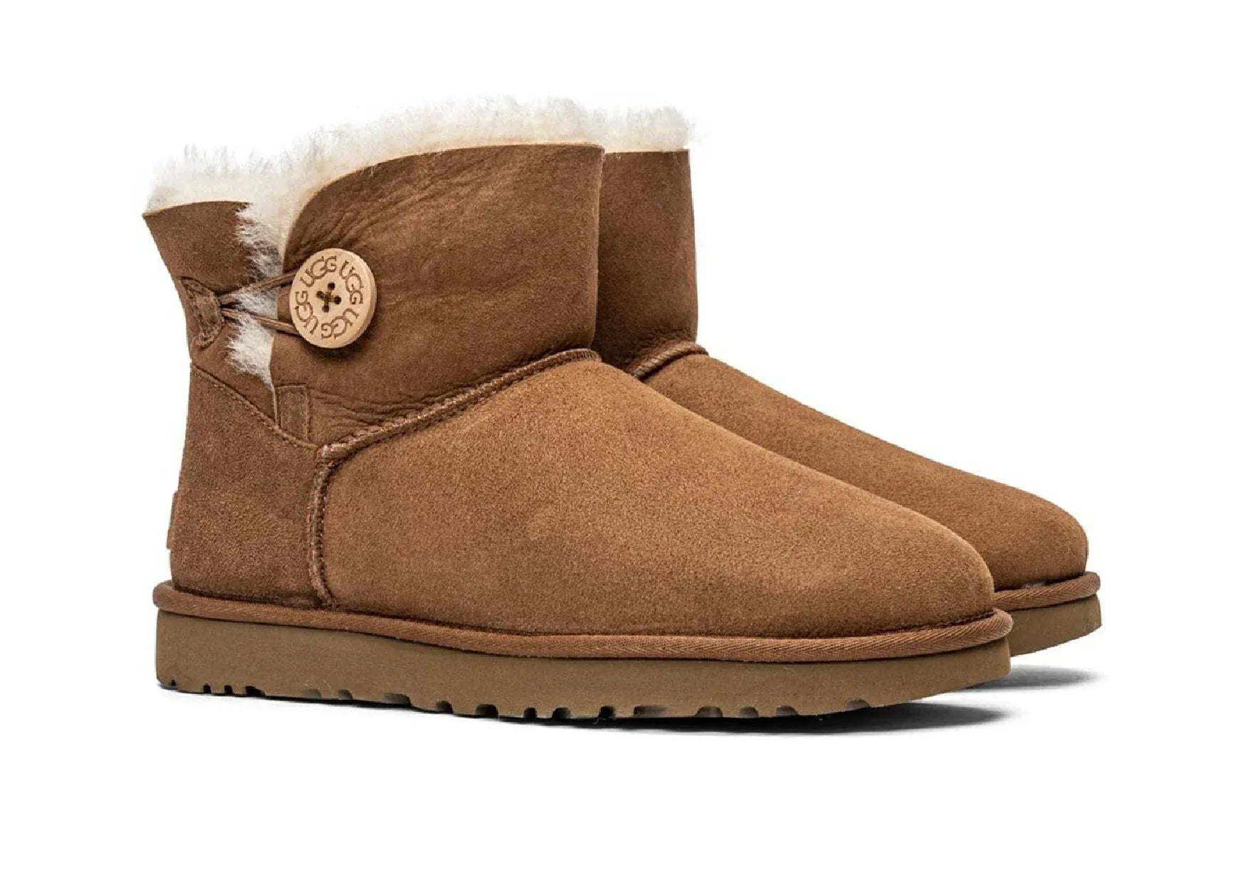 Ugg Mini Bailey Button II Chestnut - My Suti