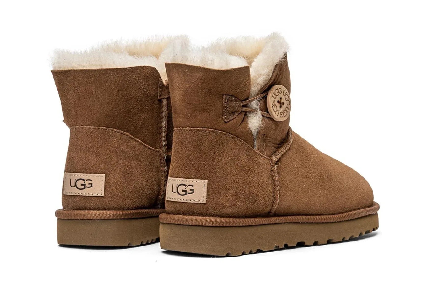 Ugg Mini Bailey Button II Chestnut - My Suti