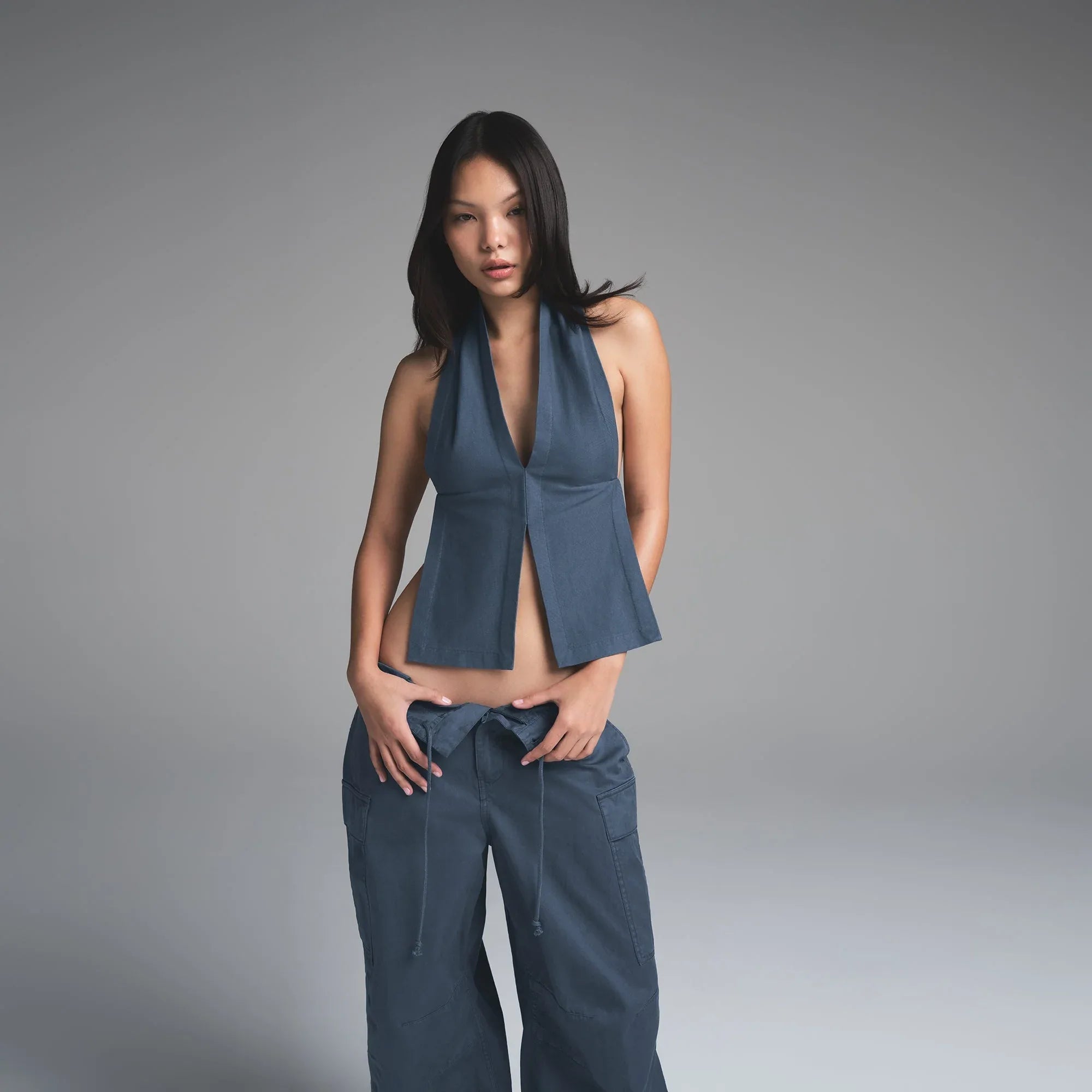 SKIMS OUTDOOR WOVEN CARGO PANT | INDIGO - PAMUK PANTOLON - My Suti