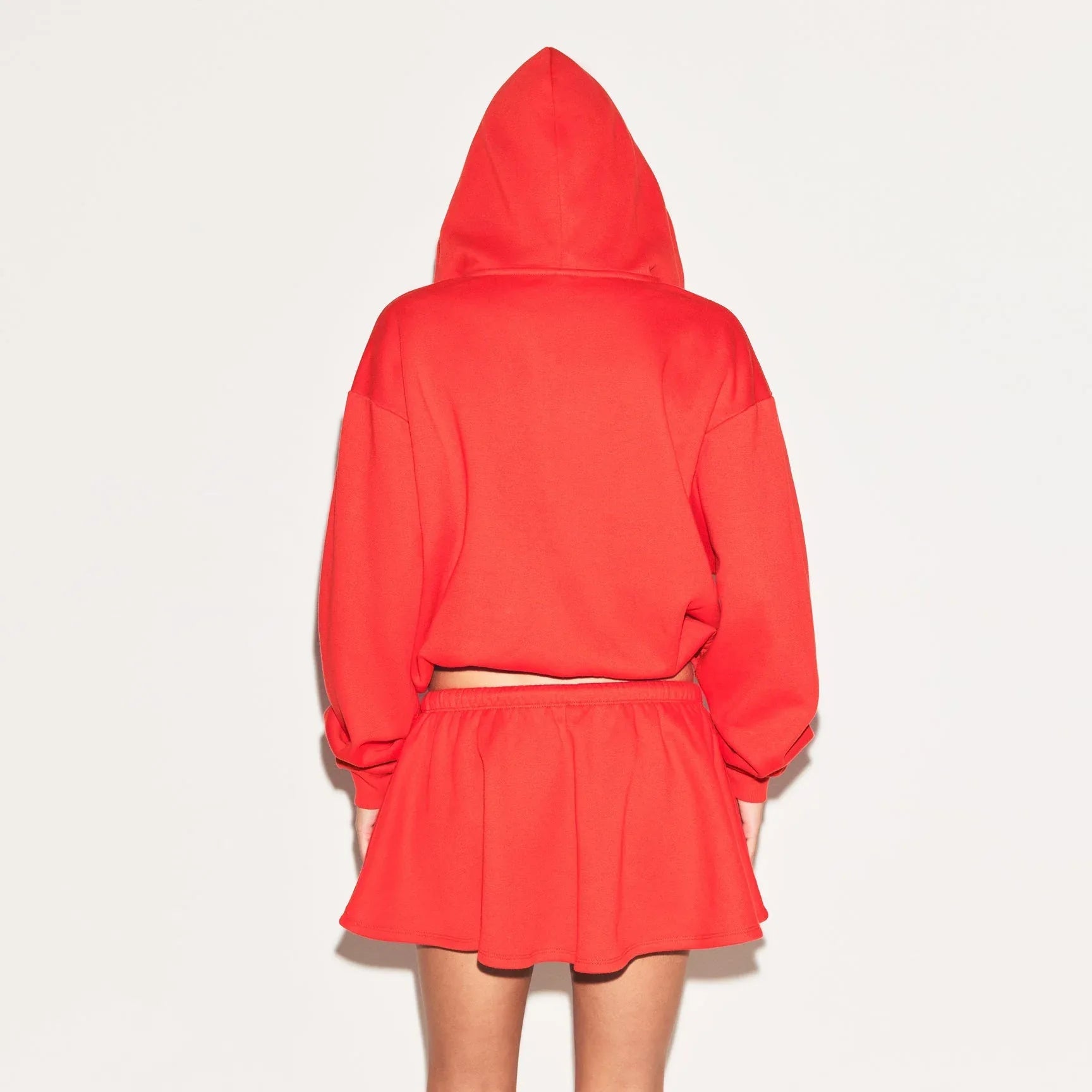 SKIMS COTTON FLEECE CLASSIC ZIP UP HOODIE | RUBY - KAPŞONLU ÜST - My Suti