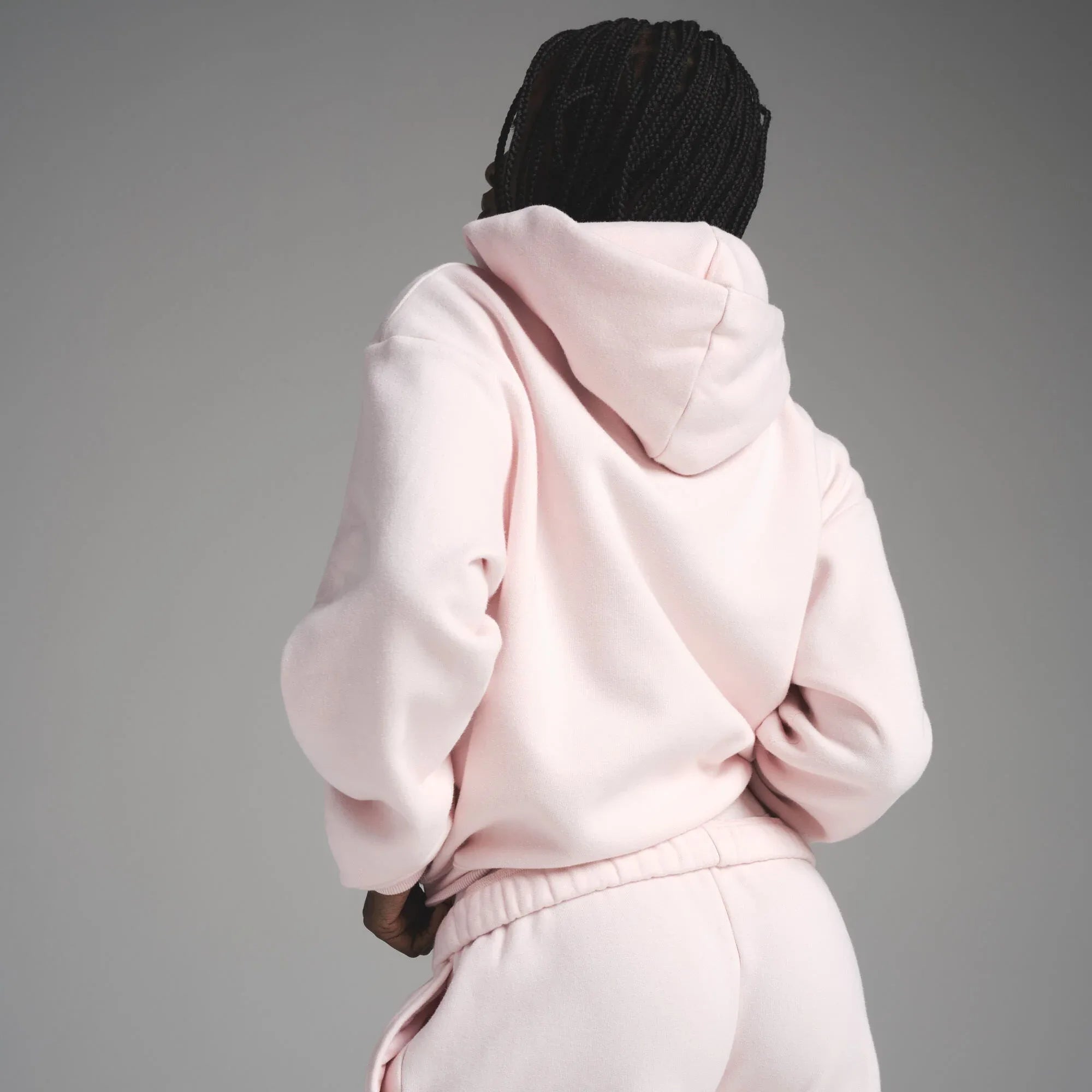 SKIMS COTTON FLEECE CLASSIC ZIP UP HOODIE | BARELY PINK - KAPŞONLU SWEATSHIRT - My Suti
