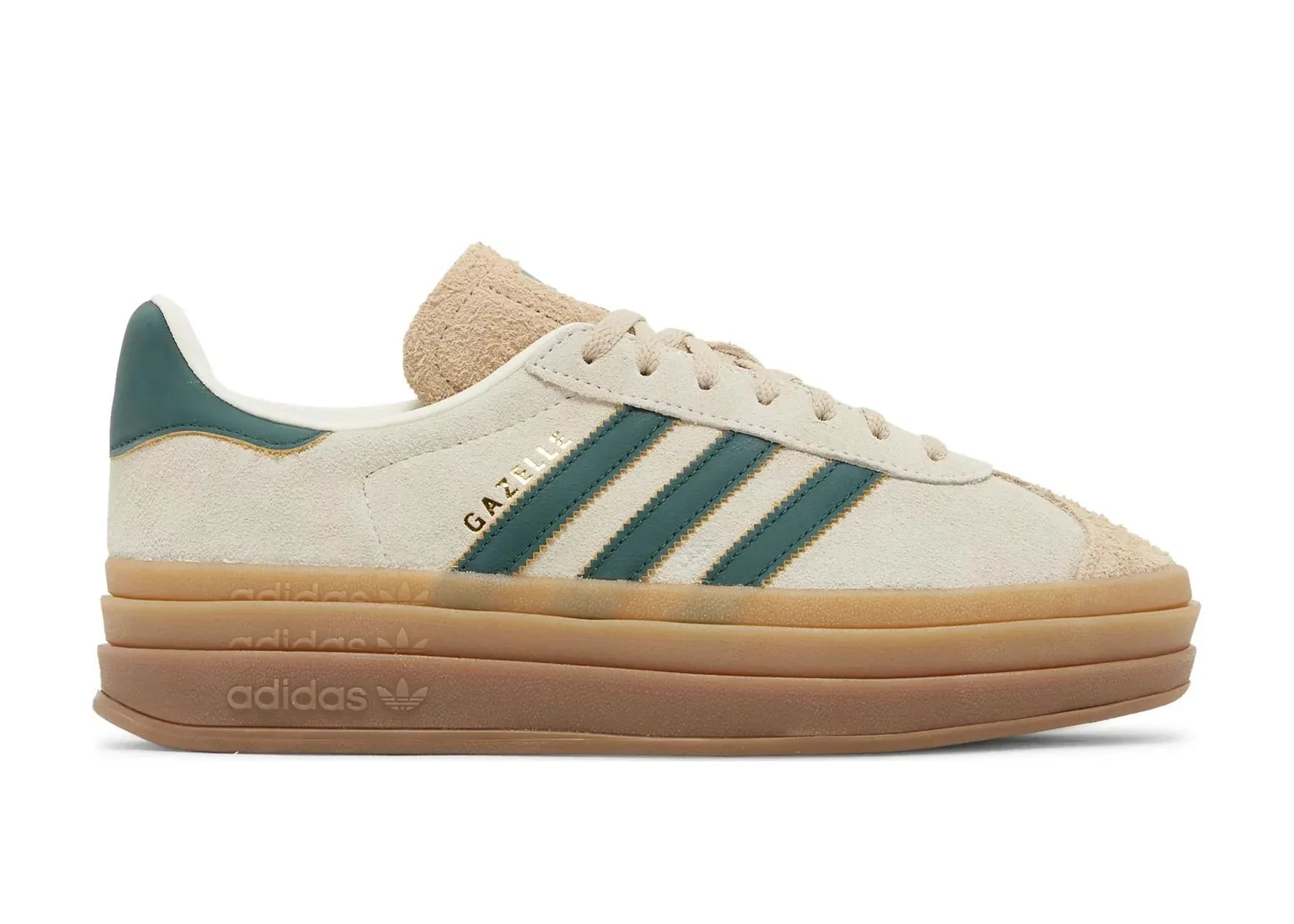 Adidas Gazelle Bold Magic Beige Collegiate Green (W) - My Suti