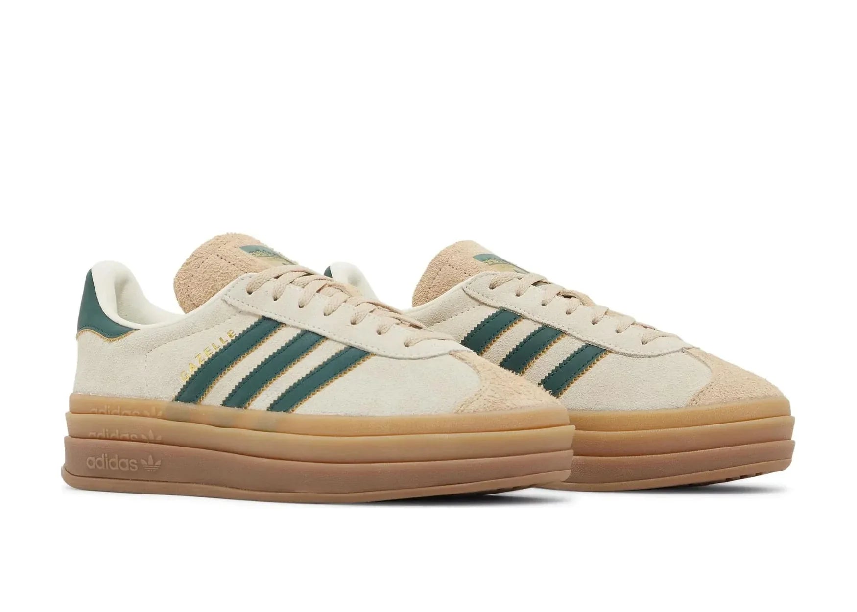 Adidas Gazelle Bold Magic Beige Collegiate Green (W) - My Suti