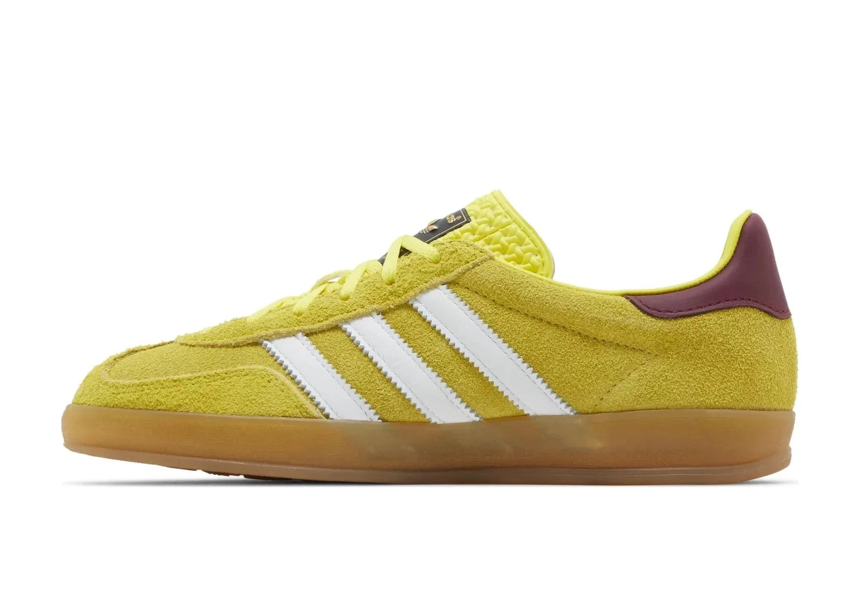 adidas Gazelle Indoor Bright Yellow Collegiate Burgundy (W) - My Suti