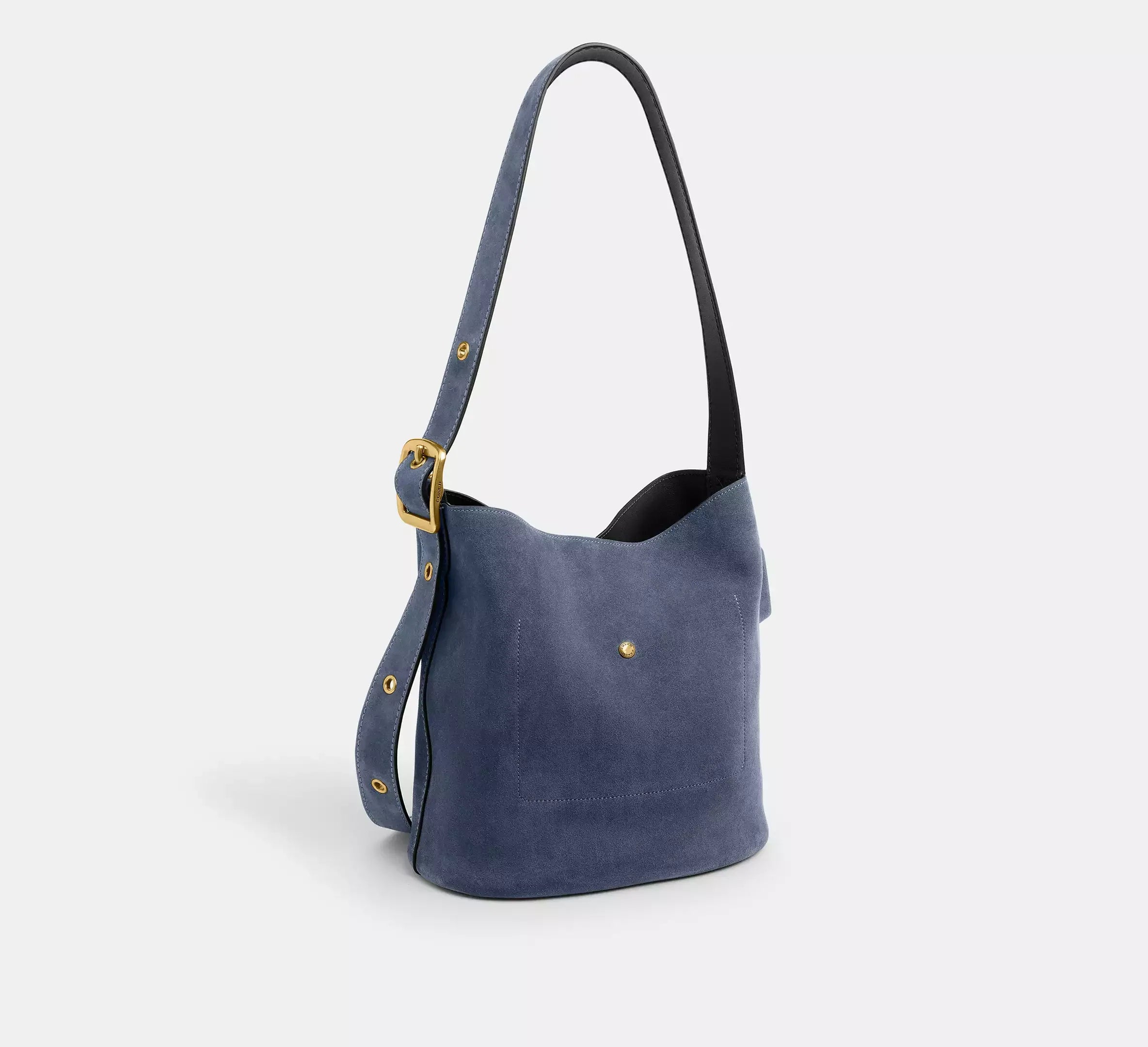 Coach Bleecker Bucket Bag - Brass/Light Denim - My Suti