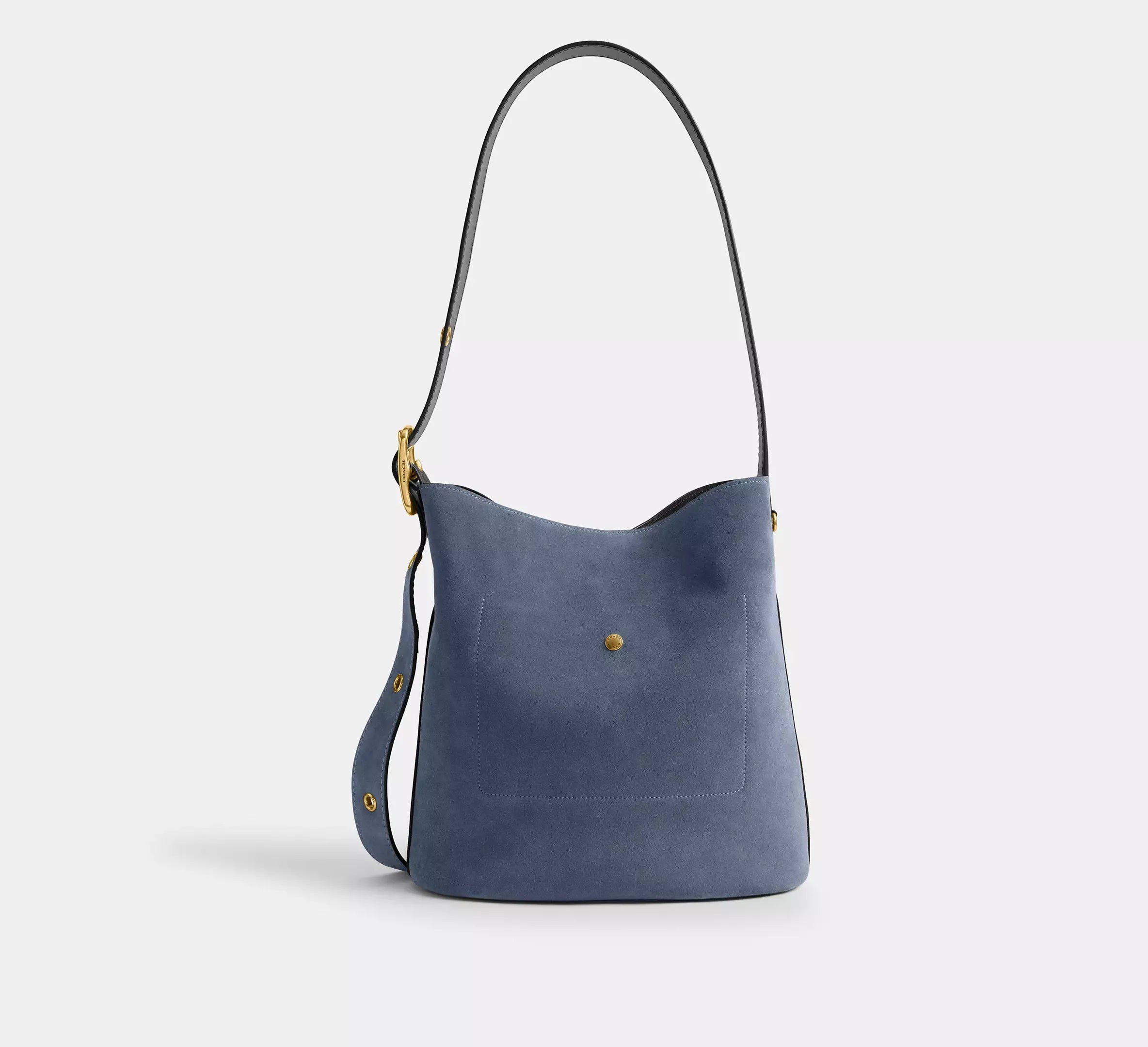 Coach Bleecker Bucket Bag - Brass/Light Denim - My Suti