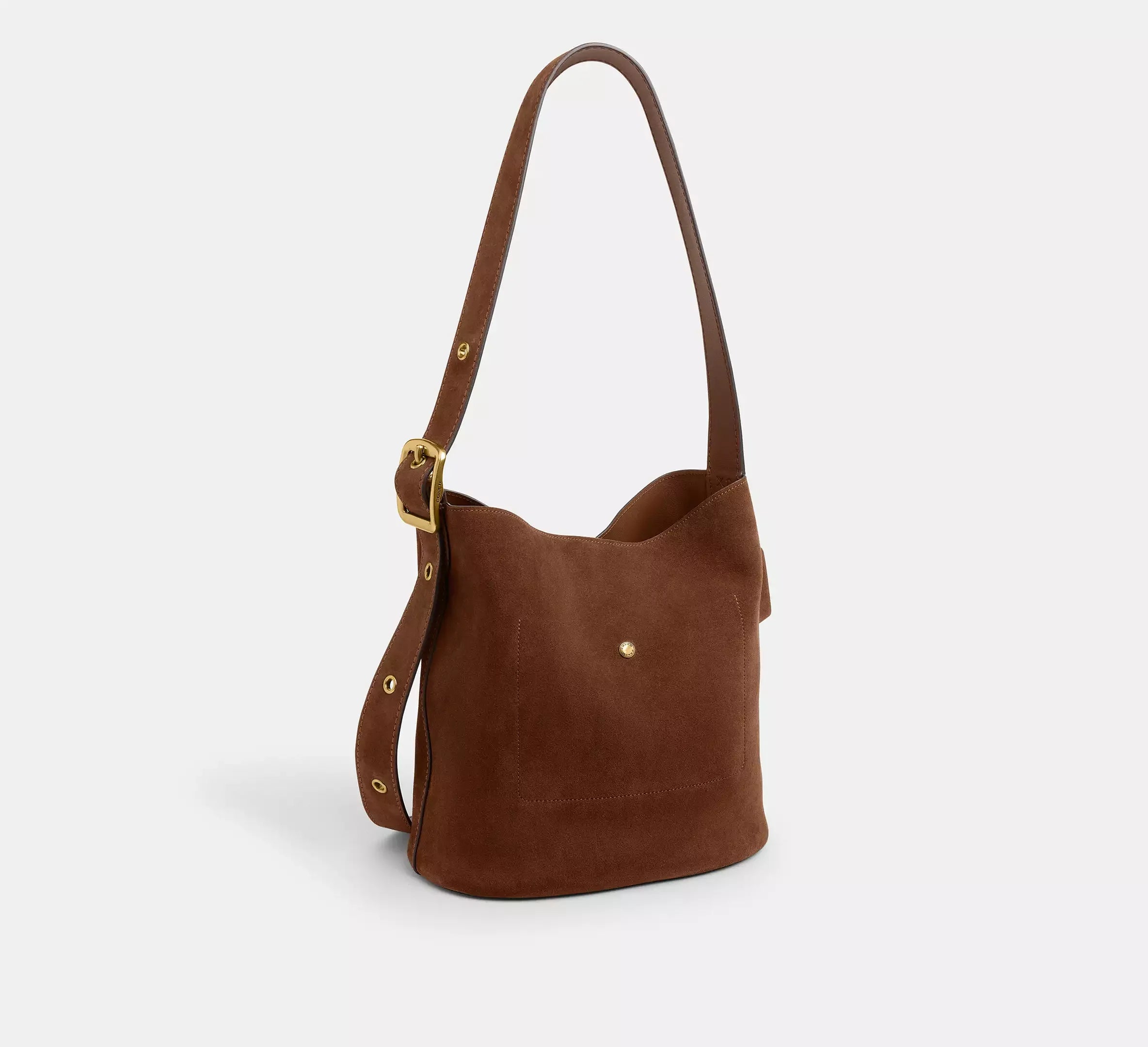 Coach Bleecker Bucket Bag - Brass/Warm Brown - My Suti