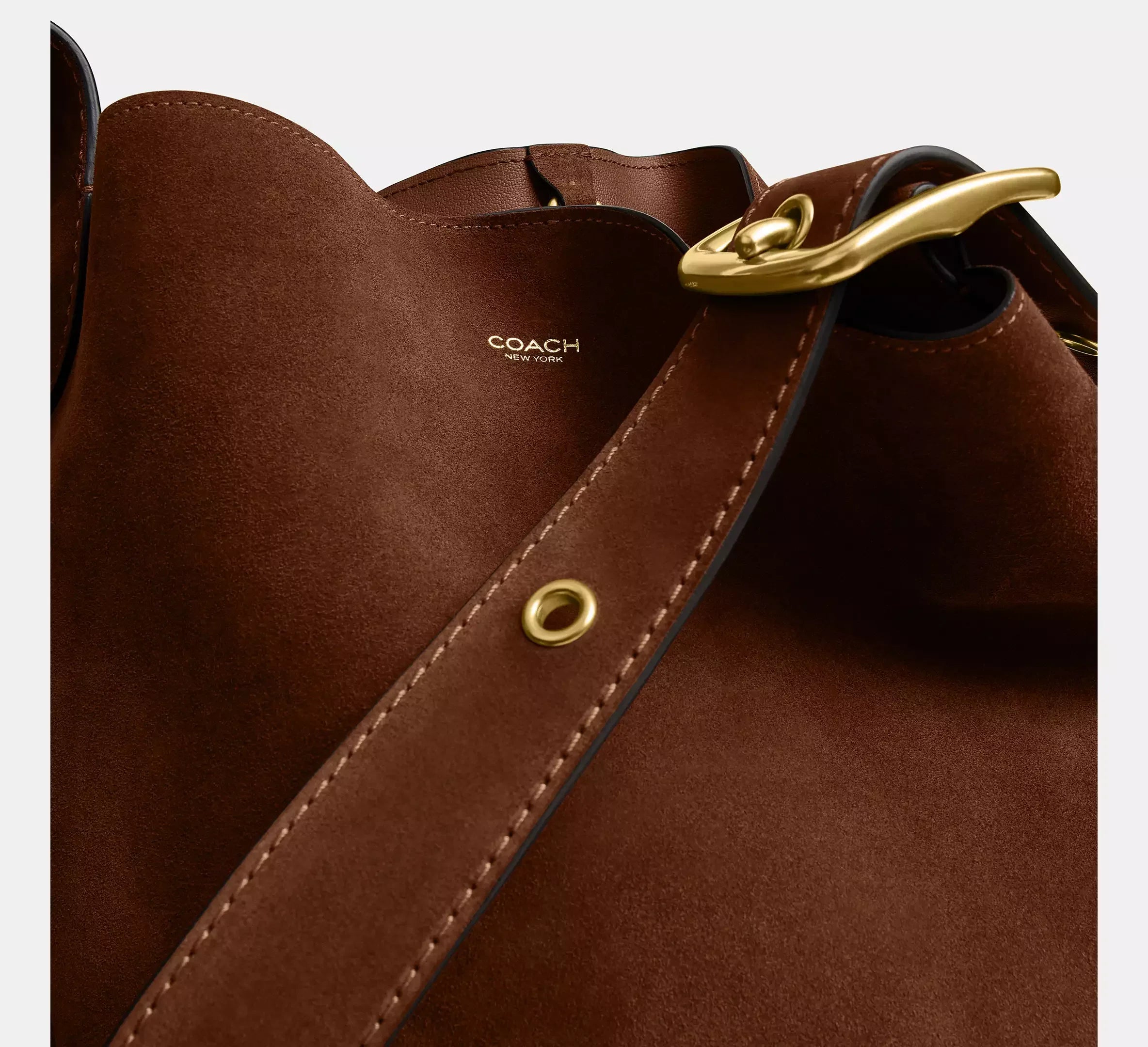 Coach Bleecker Bucket Bag - Brass/Warm Brown - My Suti