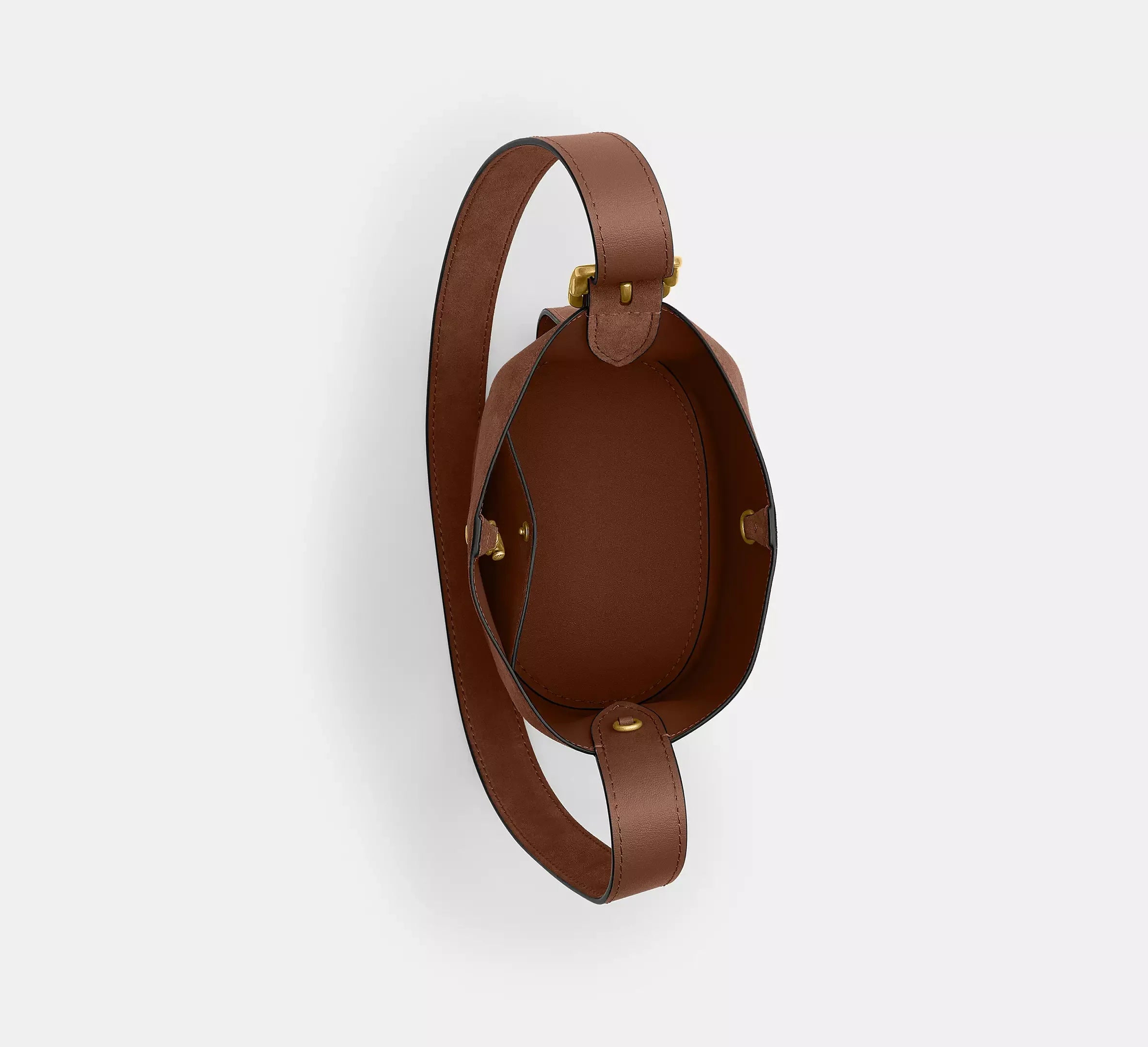 Coach Bleecker Bucket Bag 21 - Brass/Warm Brown - My Suti