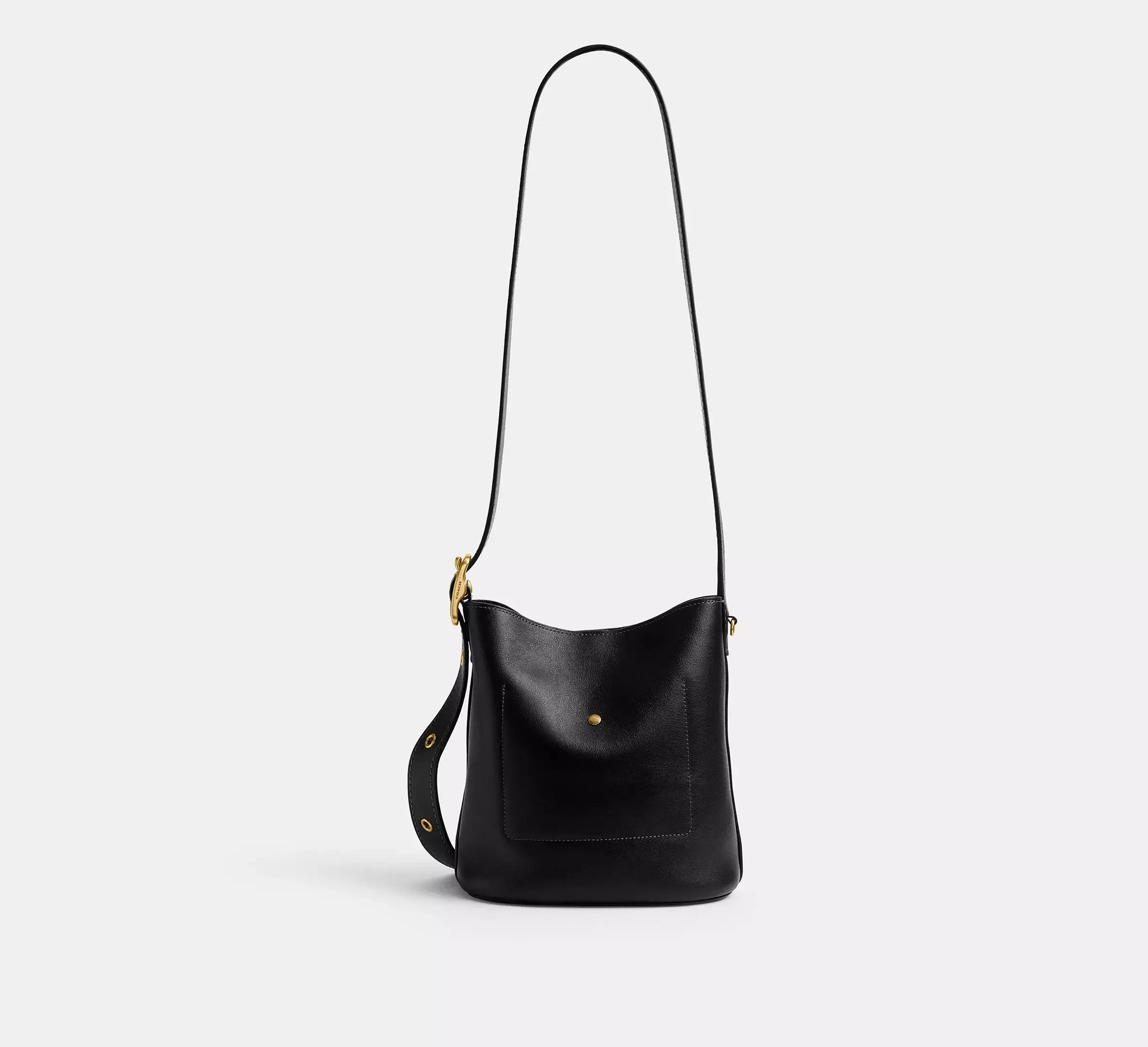 Coach Bleecker Bucket Bag 21 - Brass/Black - My Suti