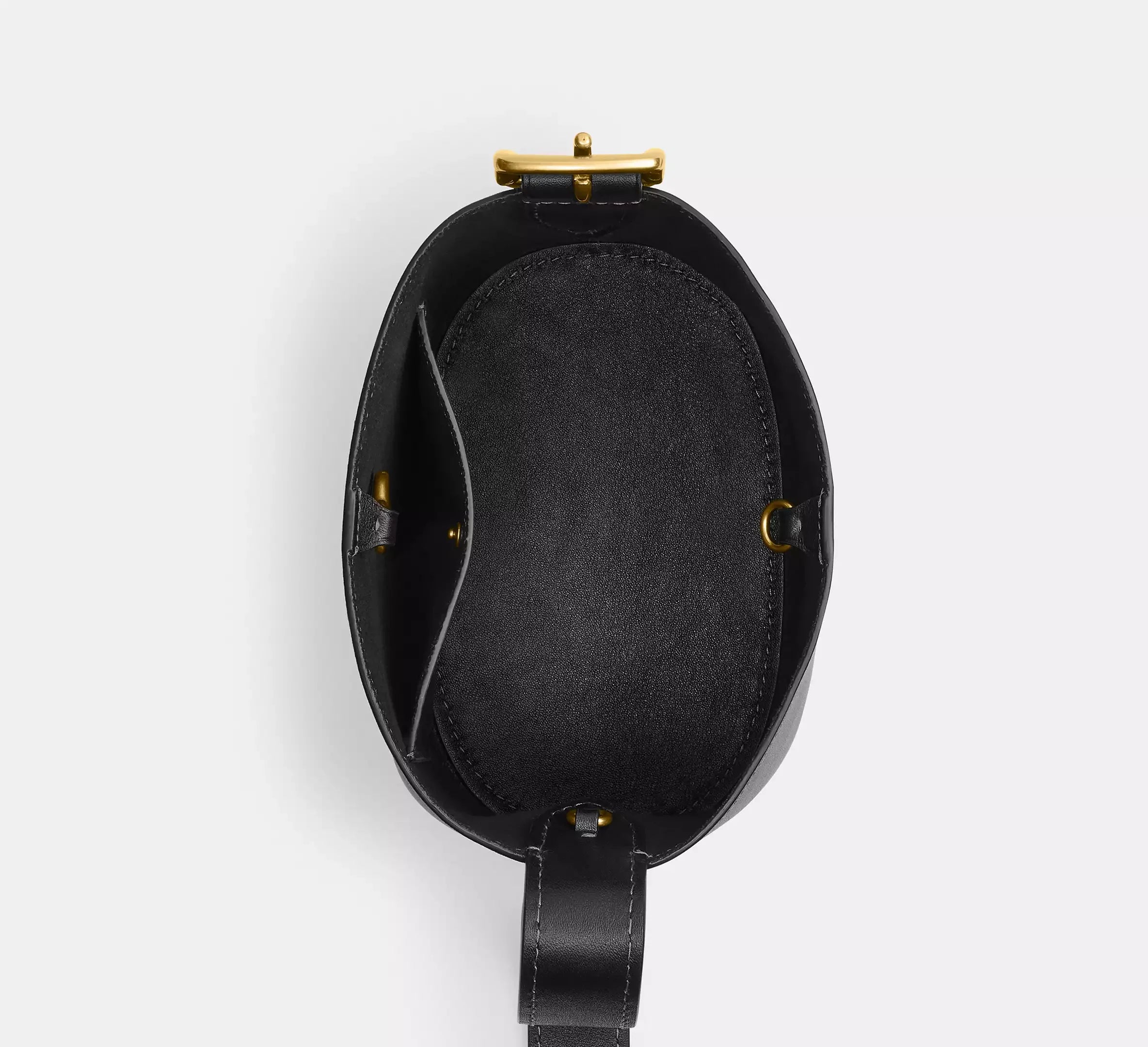 Coach Bleecker Bucket Bag 21 - Brass/Black - My Suti