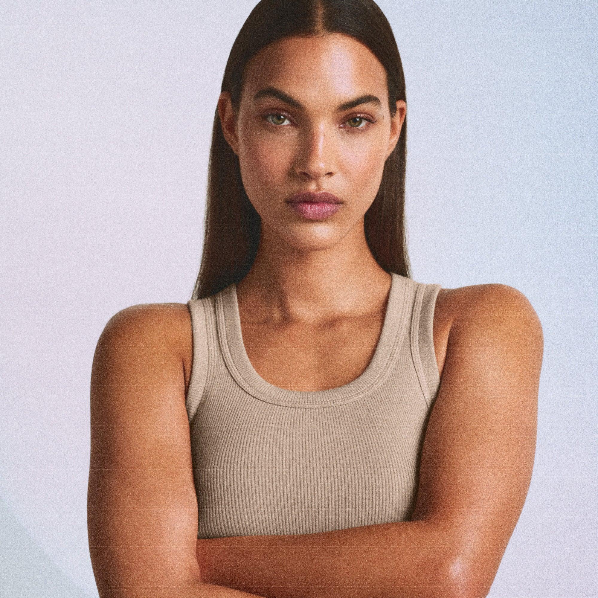 SKIMS COTTON RIB TANK | LATTE - TİŞÖRT - My Suti