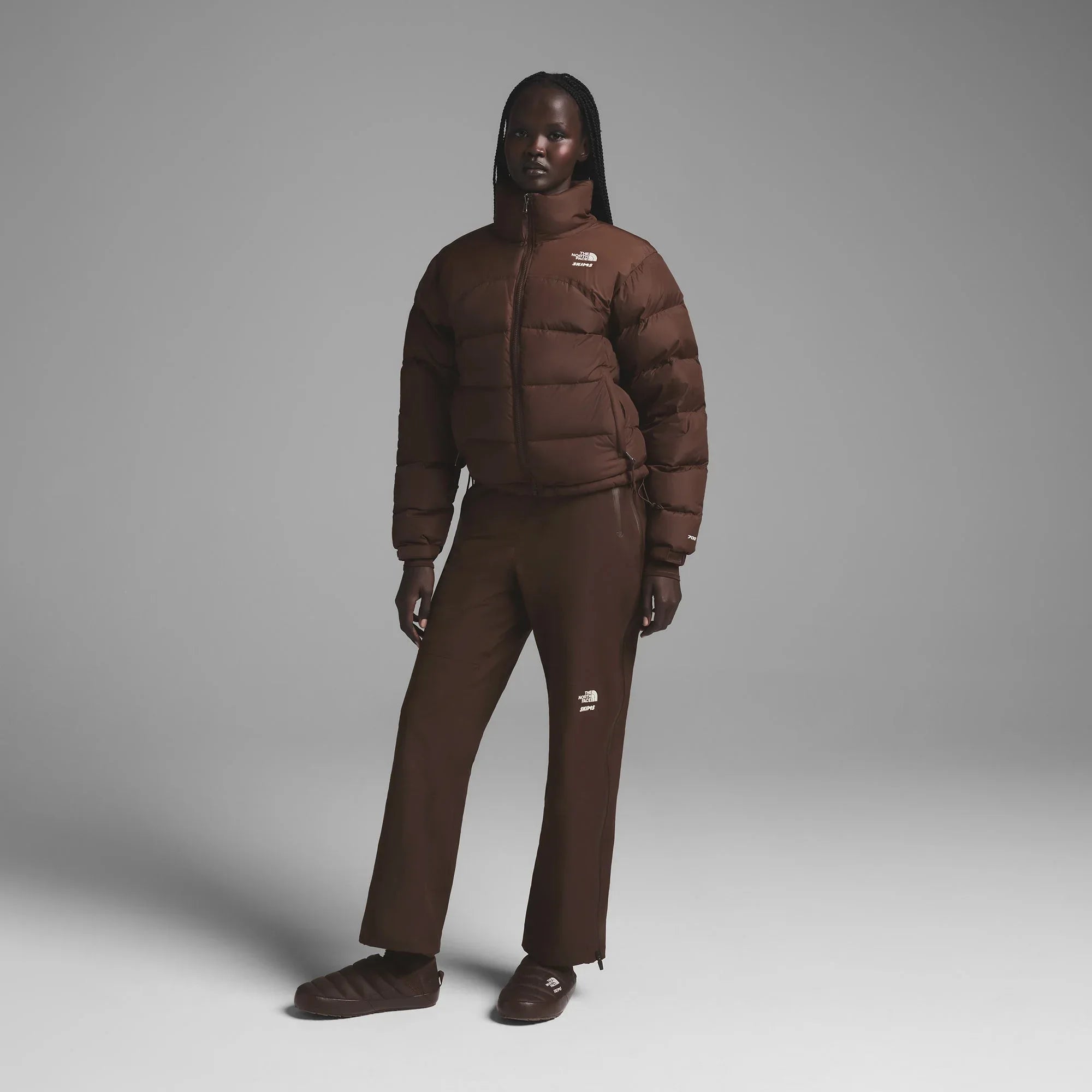 SKIMS THE NORTH FACE X 2000 RETRO NUPTSE JACKET | COCOA - DONDURUCUSWEATER - My Suti
