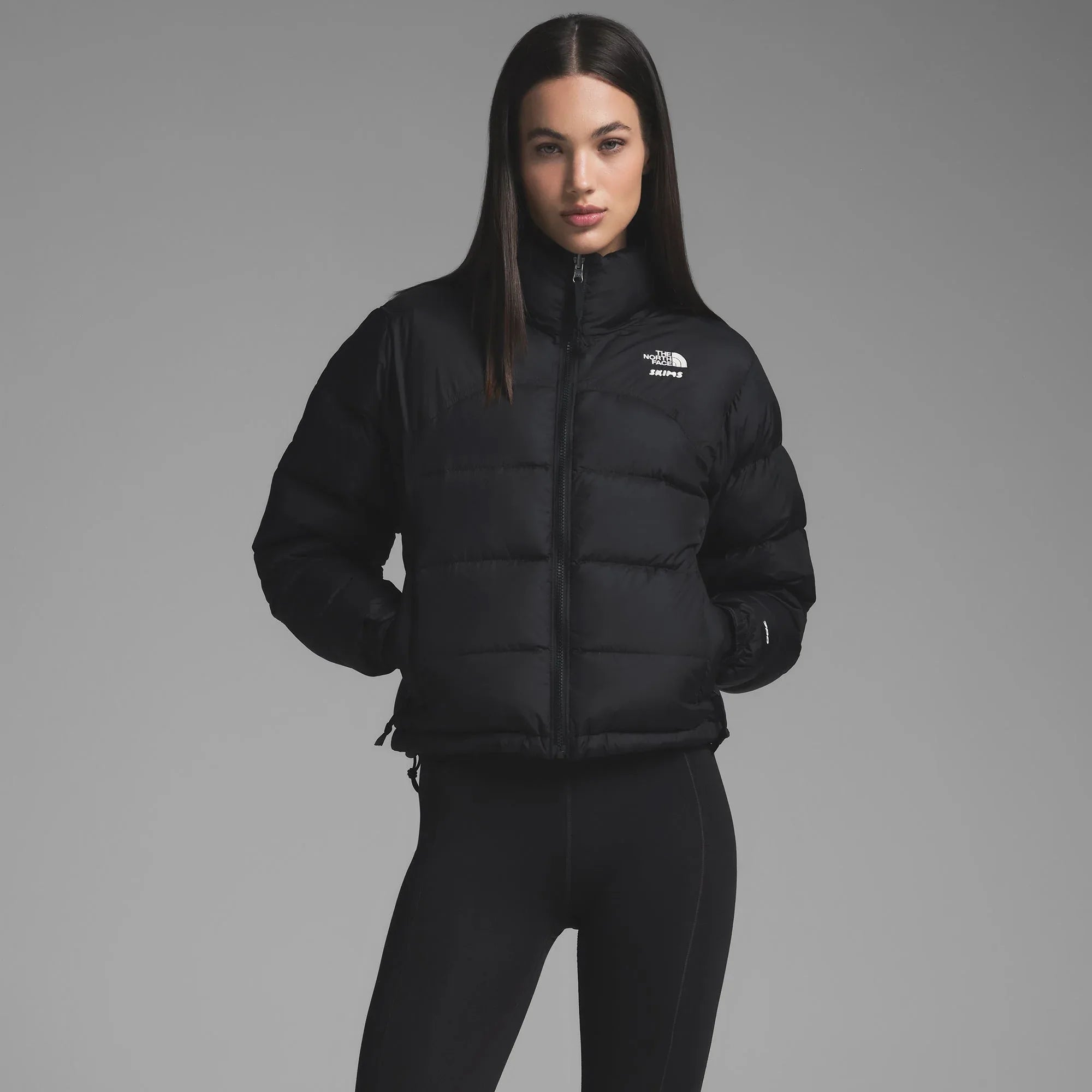 SKIMS THE NORTH FACE X 2000 RETRO NUPTSE JACKET | ONYX - DONDURUCUSWEATER - My Suti