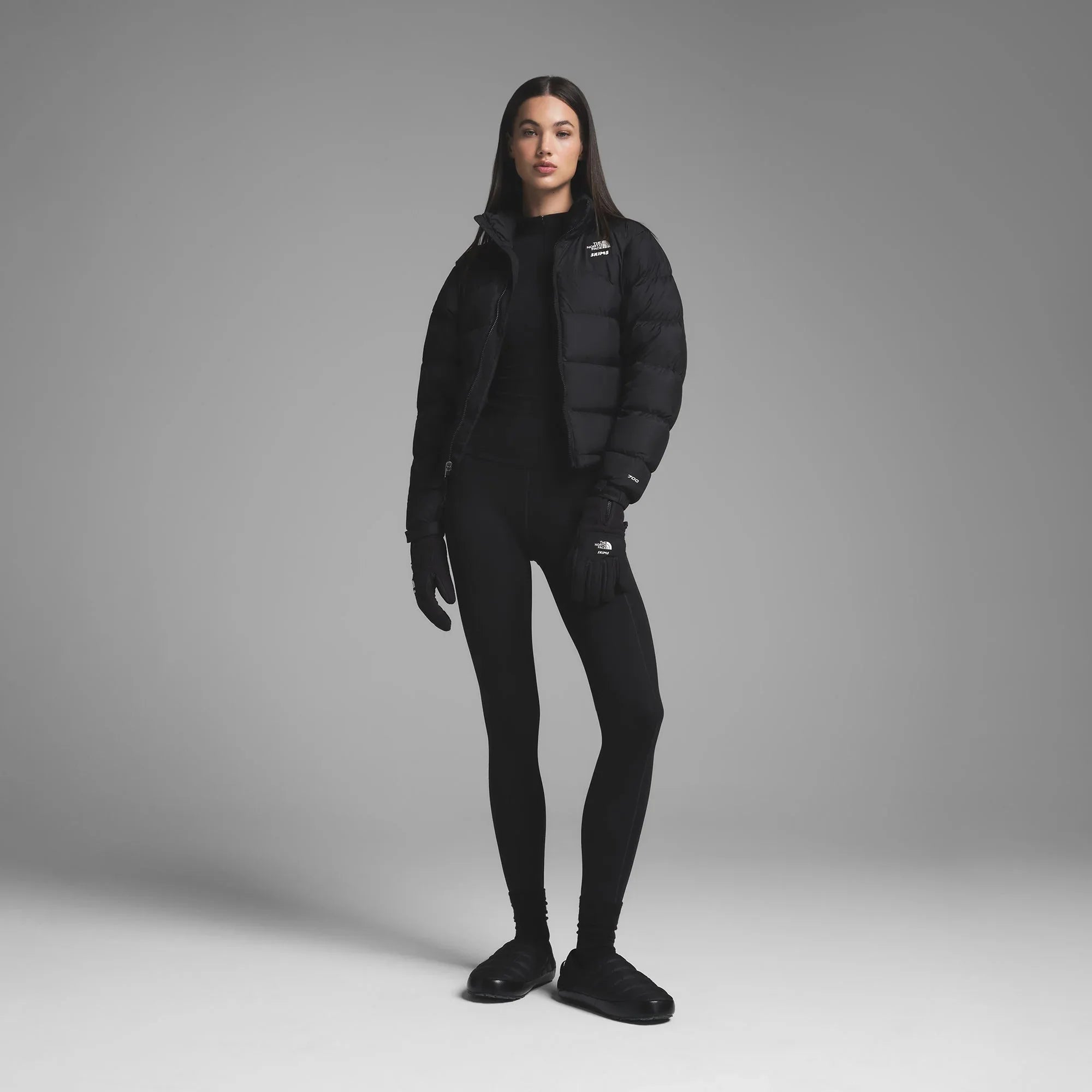 SKIMS THE NORTH FACE X RETRO DENALI FLEECE GLOVES | ONYX - EL GİYİM - My Suti