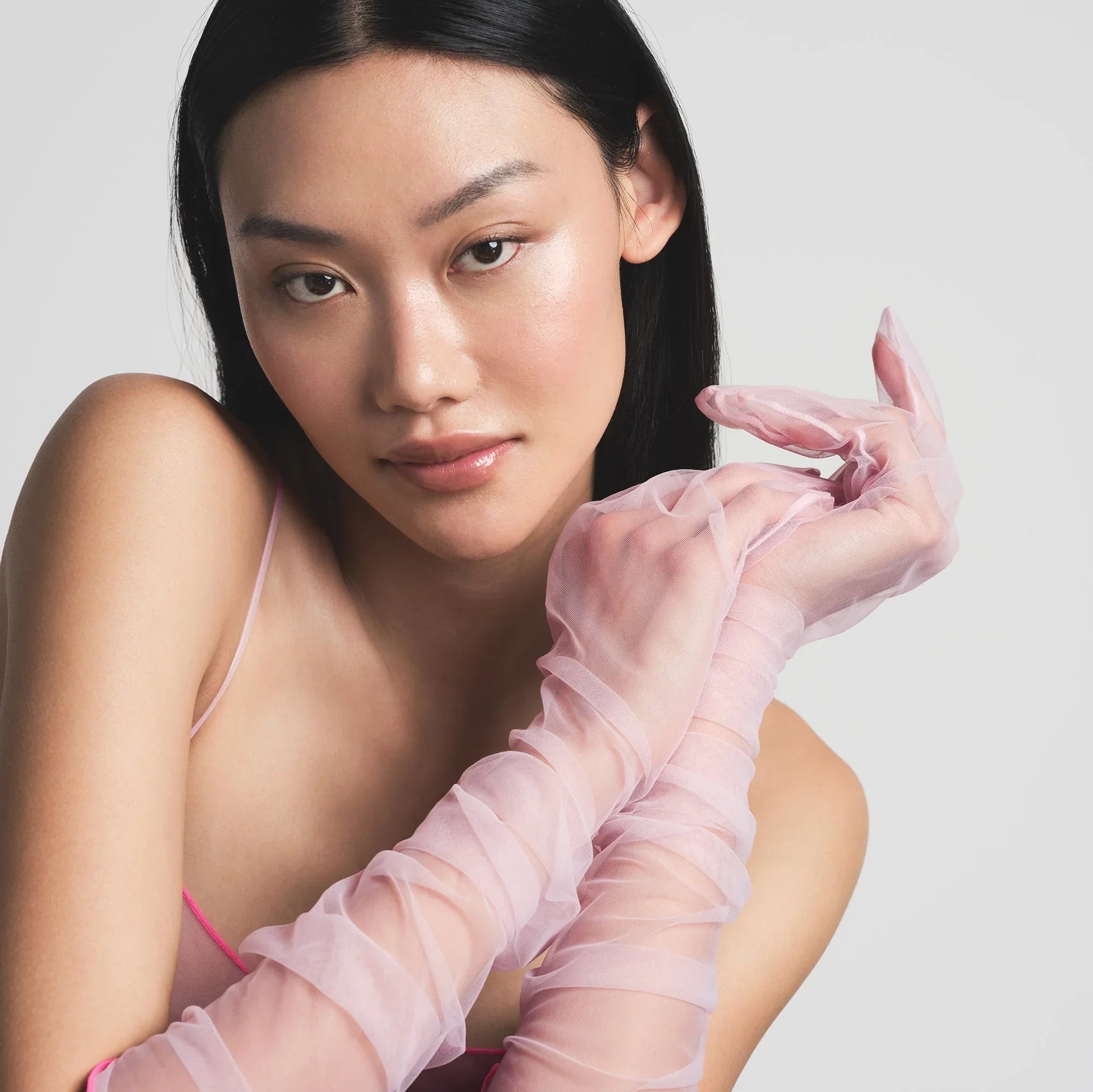 SKIMS TULLE GLOVES | CHERRY BLOSSOM CONTRAST - EL GİYİM - My Suti