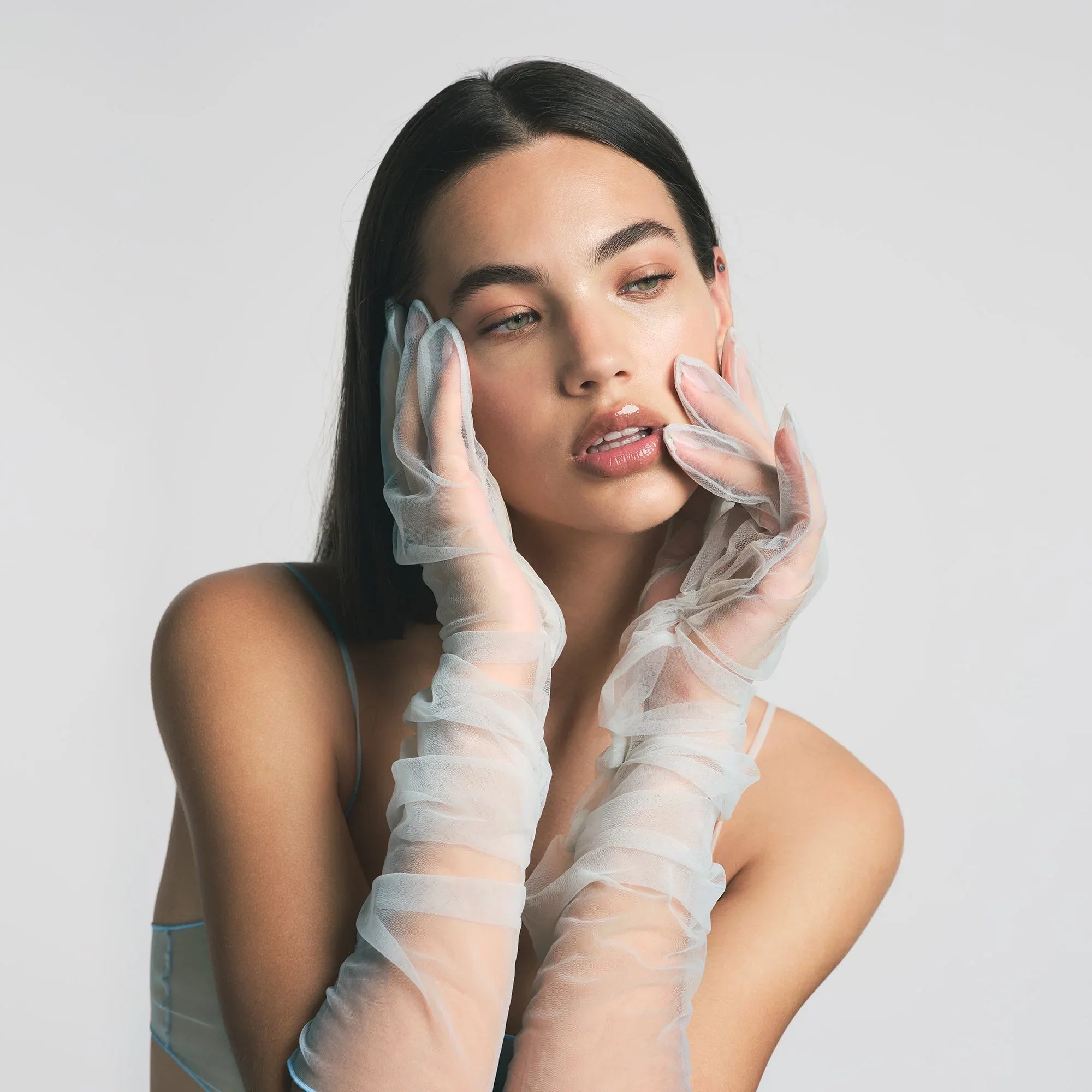 SKIMS TULLE GLOVES | PLATINUM CONTRAST - EL GİYESİ - My Suti