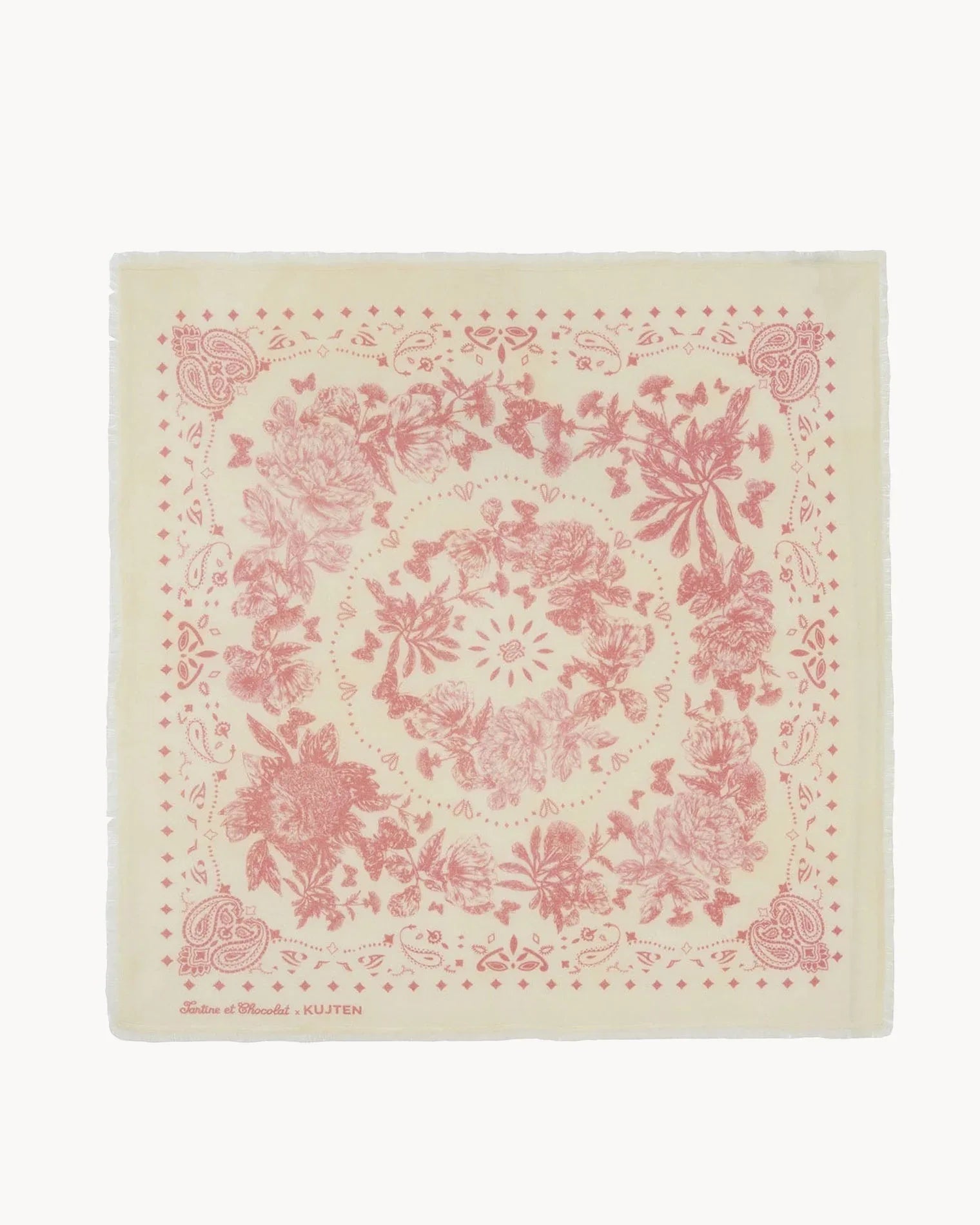 KUJTEN Large Bandana Camille Pink - Bandana - My Suti
