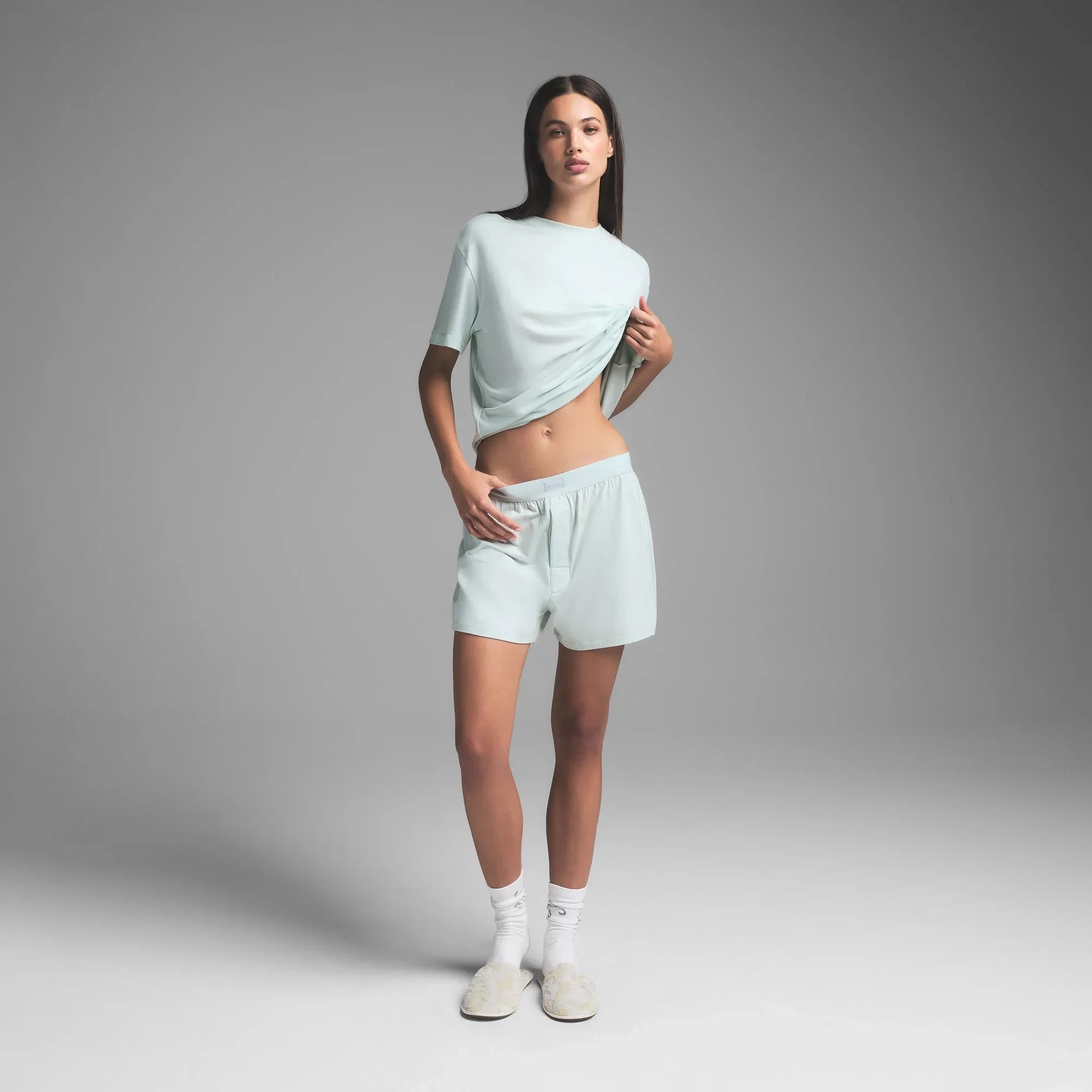 SKIMS BOYFRIEND LOOSE BOXER | FROST - KUTU KALIP ŞORT - My Suti