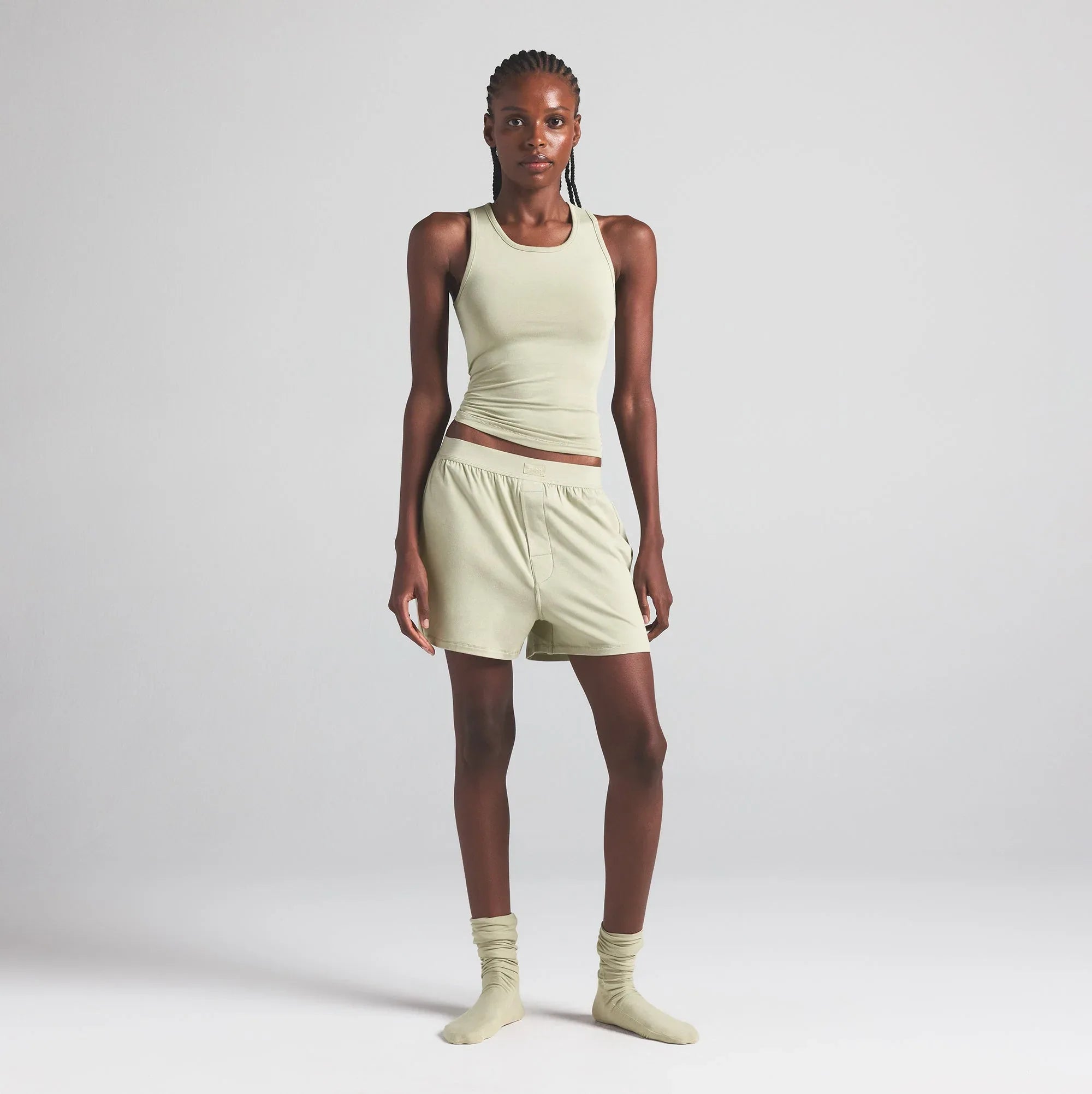 SKIMS BOYFRIEND LOOSE BOXER | TALC - KUTU KALIP ŞORT - My Suti