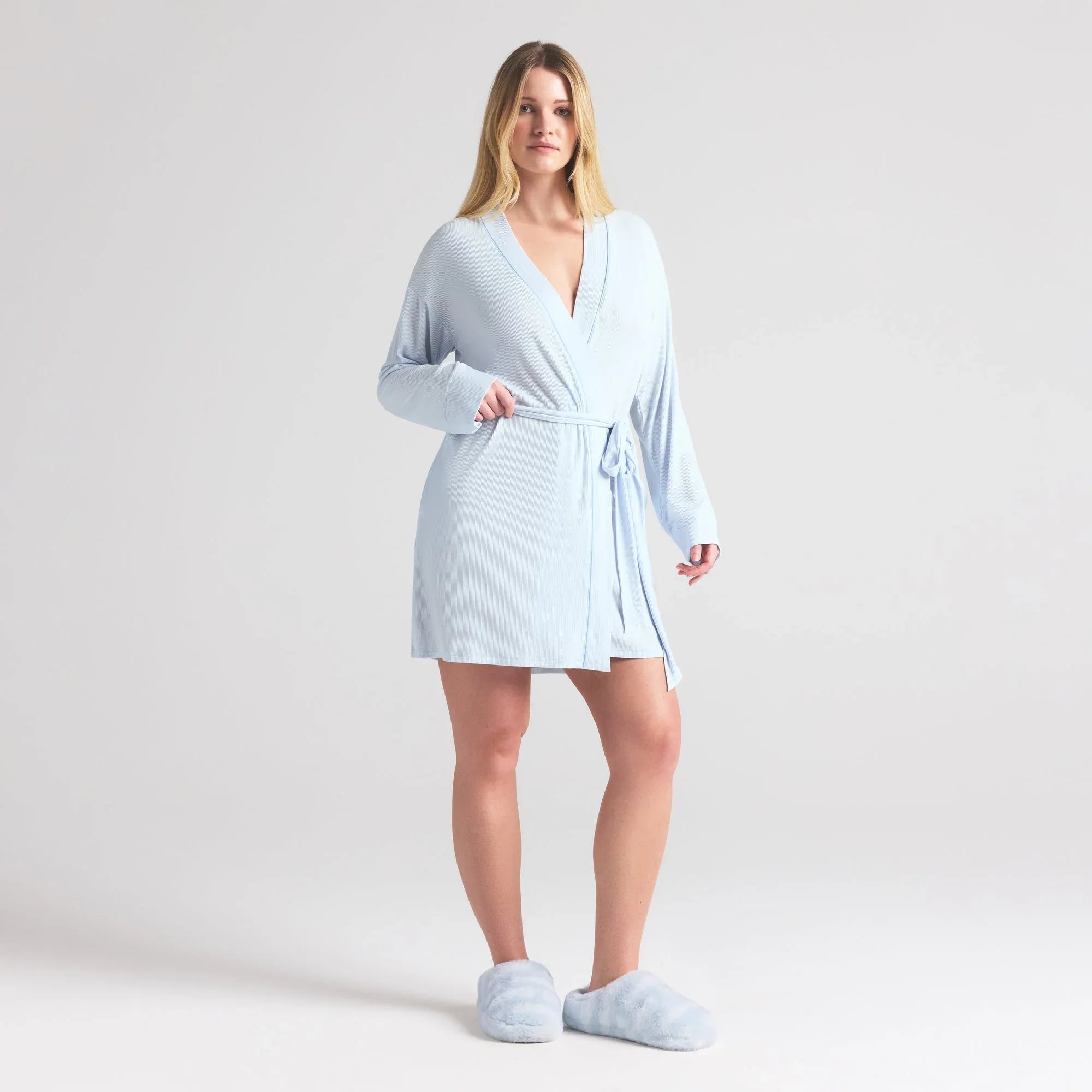 SKIMS SOFT LOUNGE ROBE | BLUE QUARTZ - ROBE - My Suti