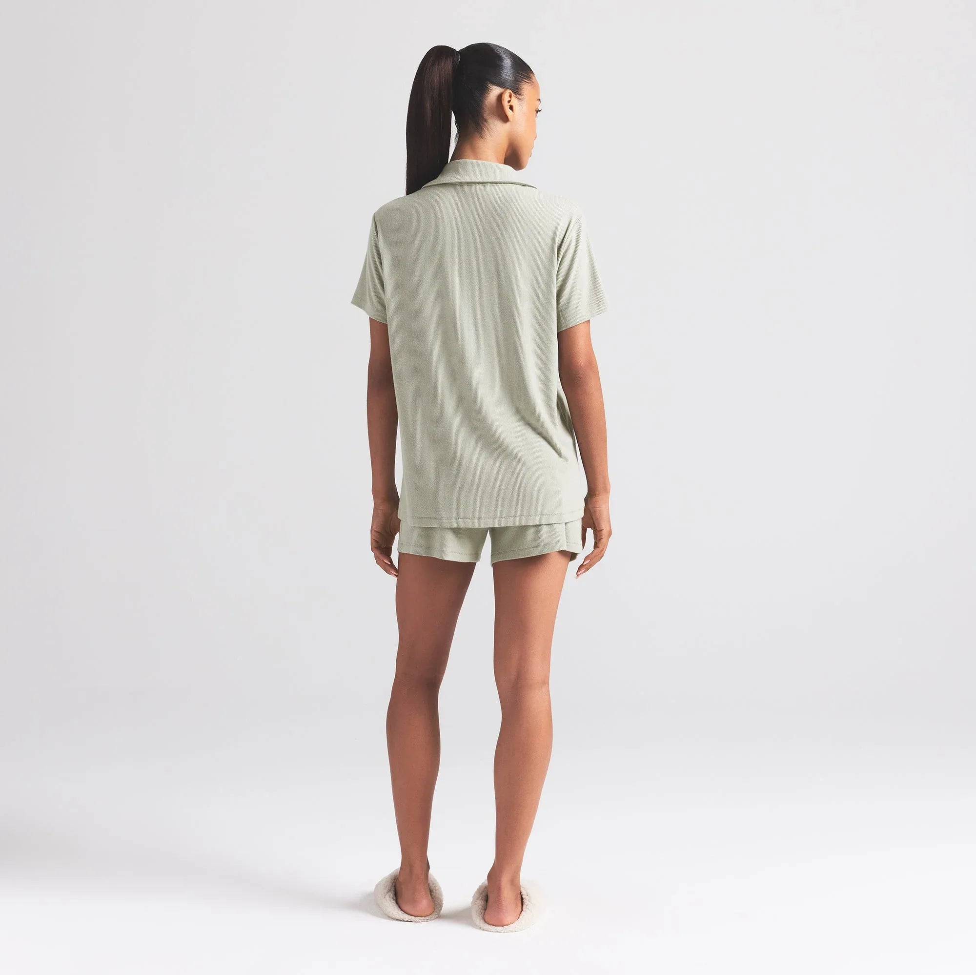 SKIMS SOFT LOUNGE SHORT SLEEP SET | TALC - PİJAMA TAKIMI - My Suti