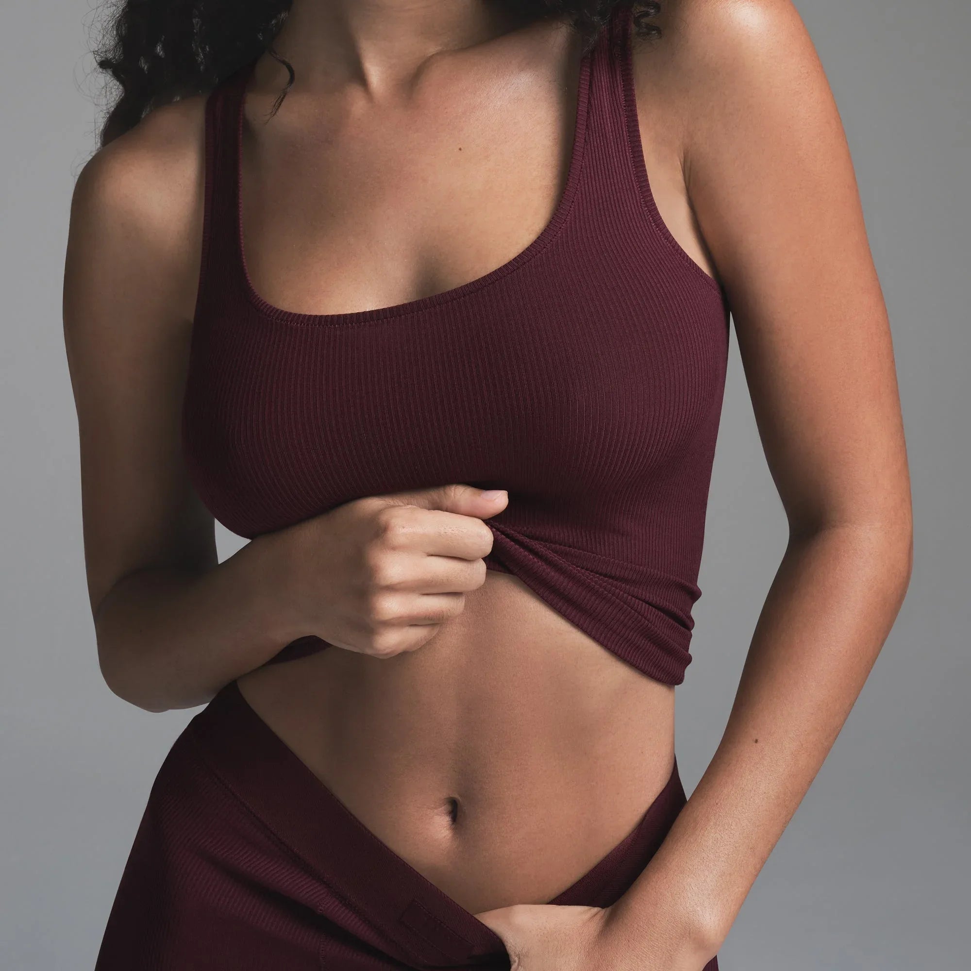 SKIMS SOFT LOUNGE TANK | BORDEAUX - TİŞÖRT - My Suti