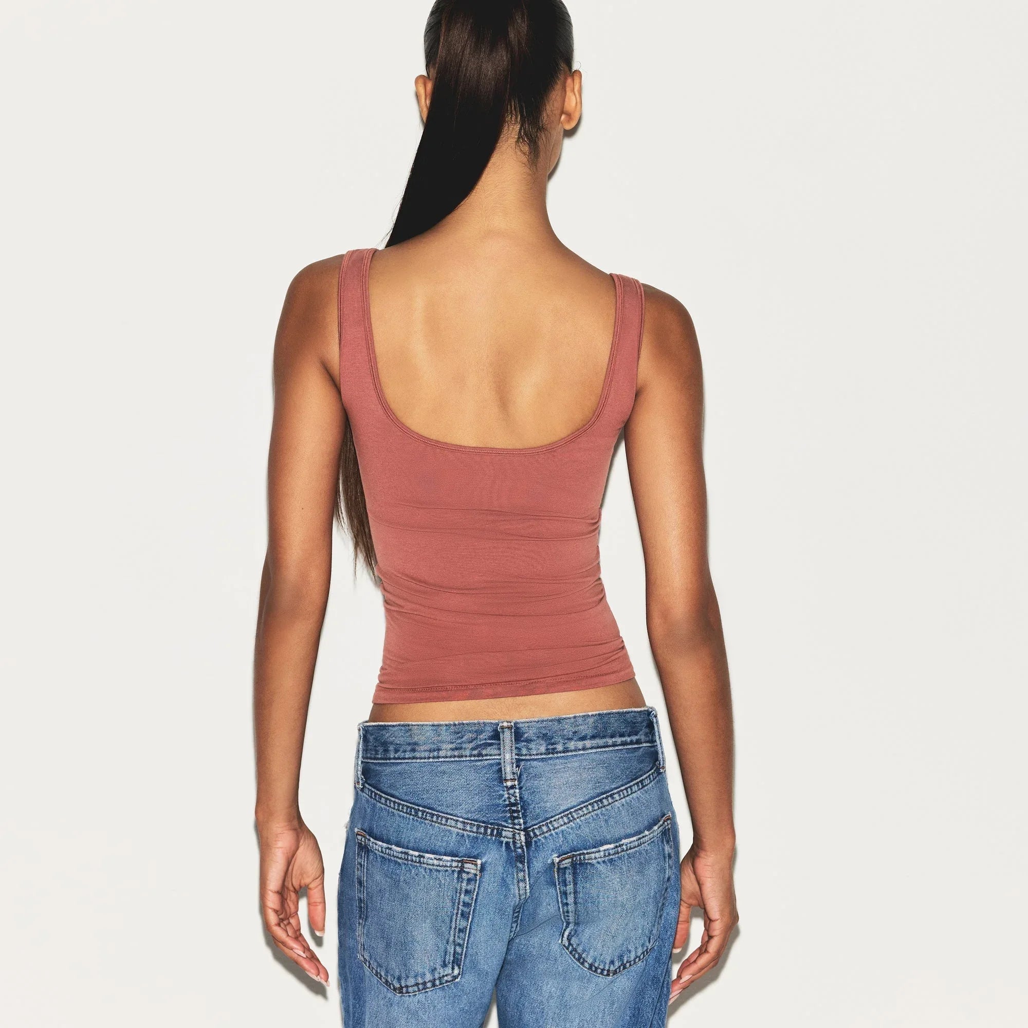 SKIMS COTTON JERSEY TANK | REDWOOD - TİŞÖRT - My Suti