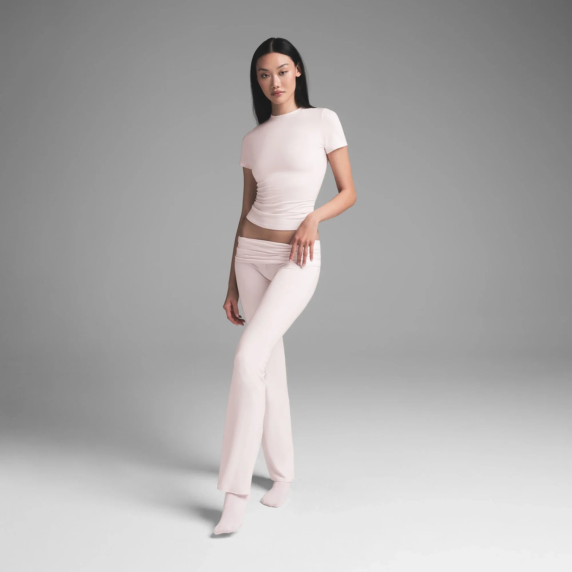 SKIMS COTTON JERSEY T-SHIRT | BARELY PINK - TİŞÖRT - My Suti